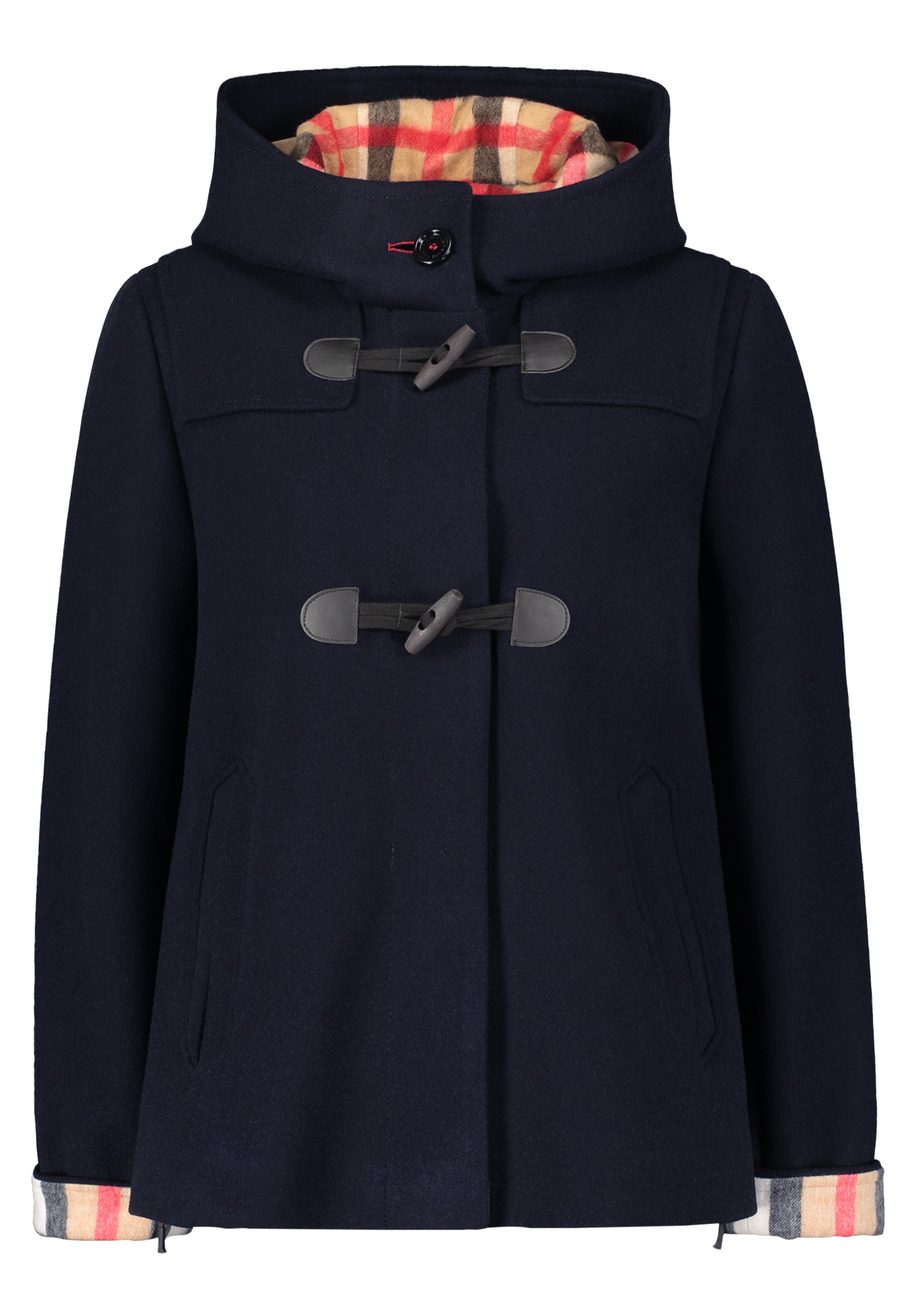 Amber & June Outdoorjacke »Amber & June Damen Duffle-Jacke mit Kapuze«, mit Kapuze