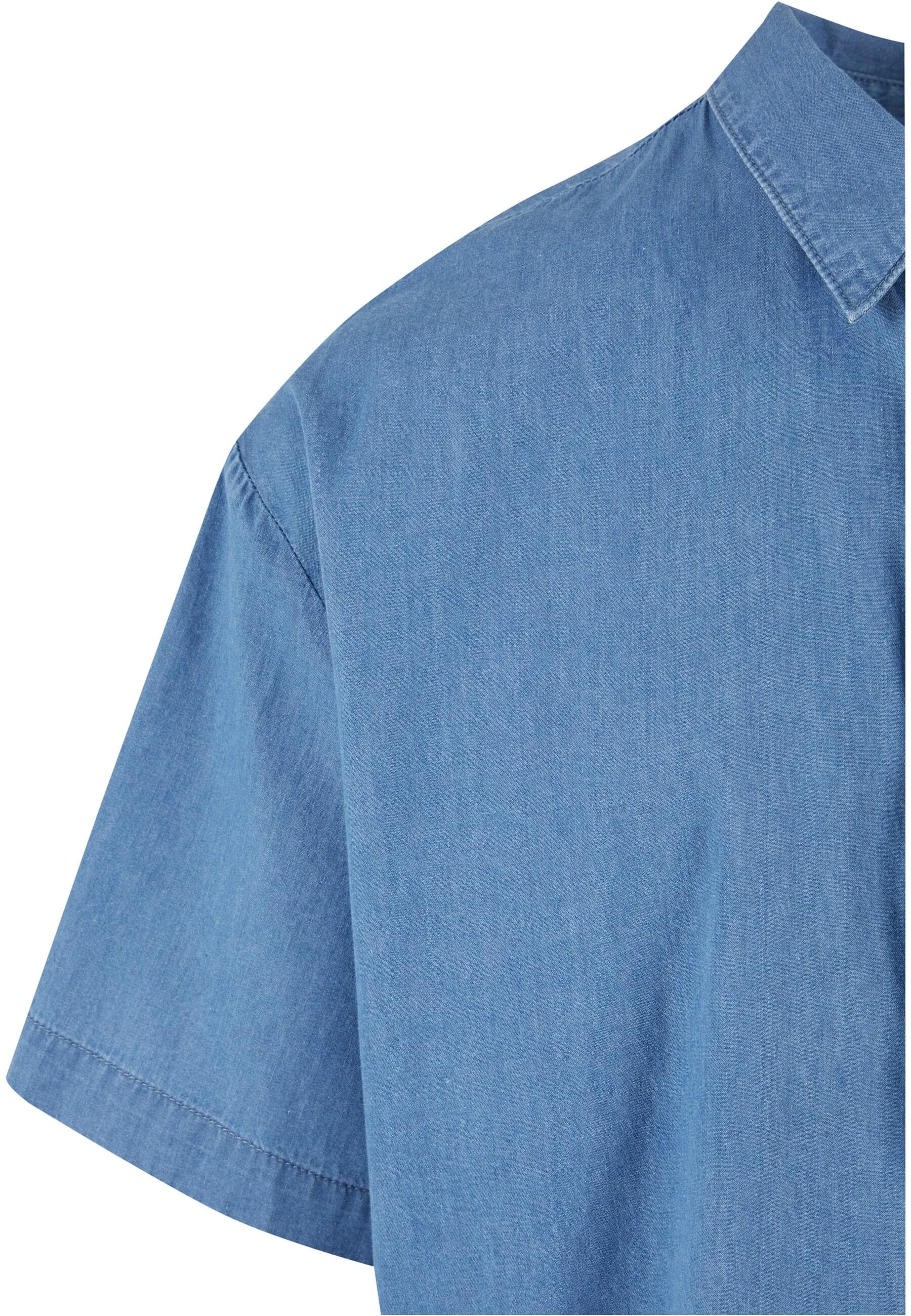 URBAN CLASSICS Langarmhemd »Urban Classics Herren Lightweight Denim Shirt«, (1 tlg.)