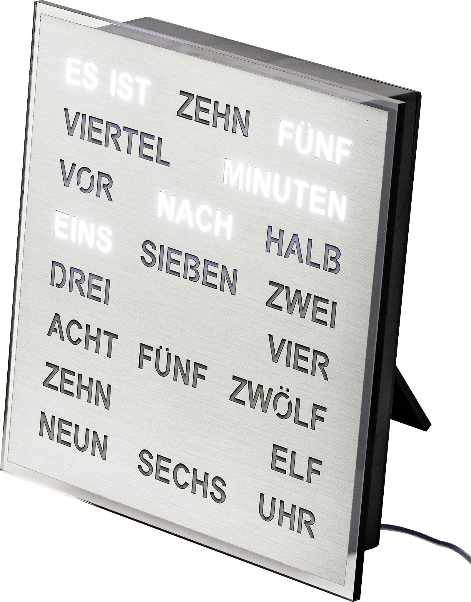 AMS Tischuhr »T1234«, (2 St.), Made in Germany,Büro,Wohnzimmer,Esszimmer, als Wanduhr nutzbar