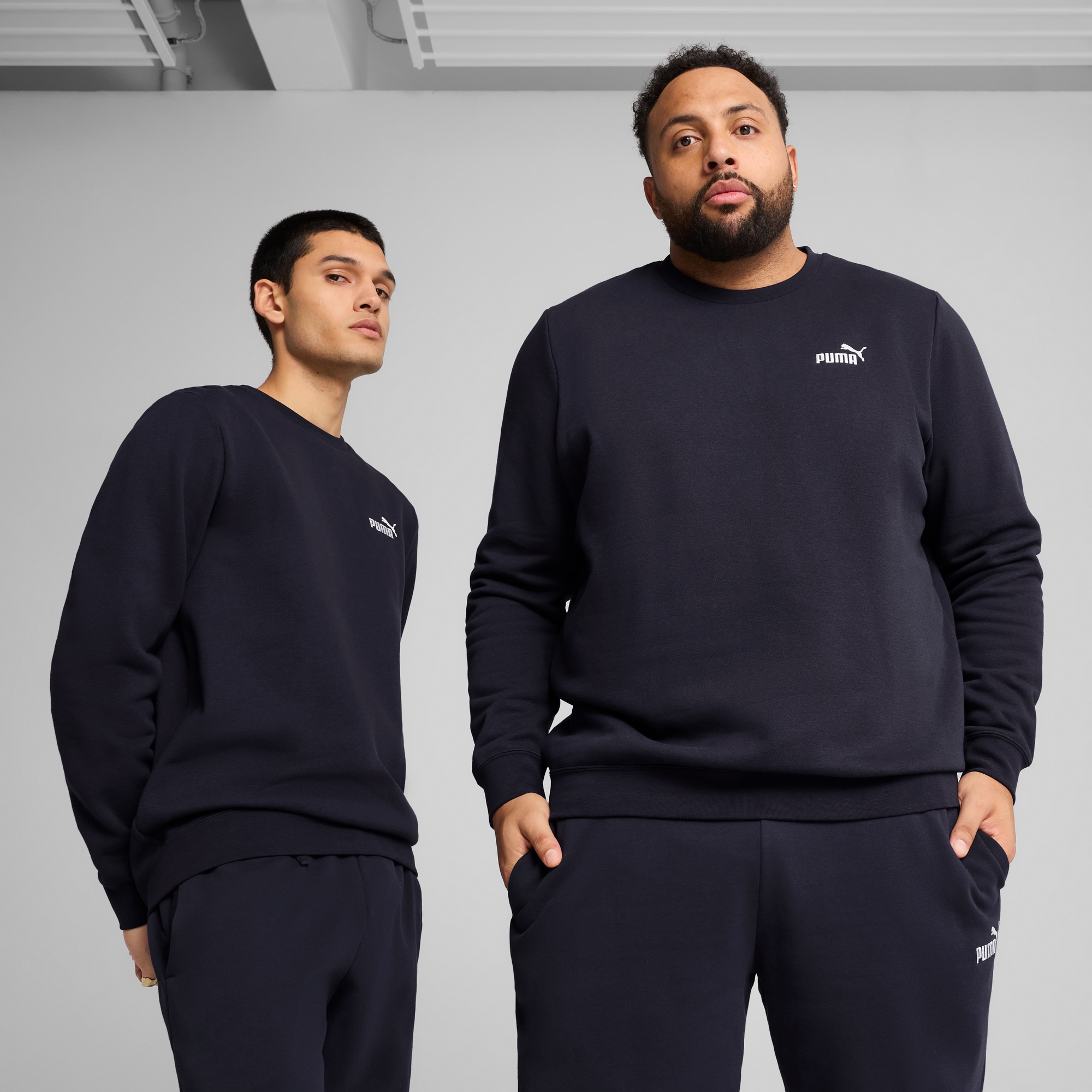PUMA Langarmshirt "ESS SMALL NO 1 LOGO CREW FL" Regular Fit, Langarm, Rundhalsausschnitt