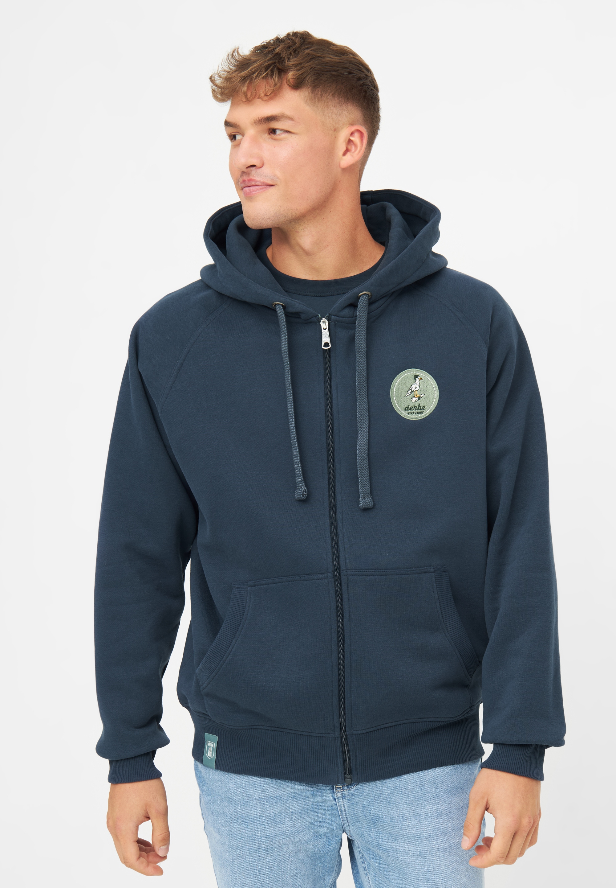 Derbe Sweatjacke "Sturmmöwe", Reißverschluss, Nachhaltig, Organic Cotton, Gots