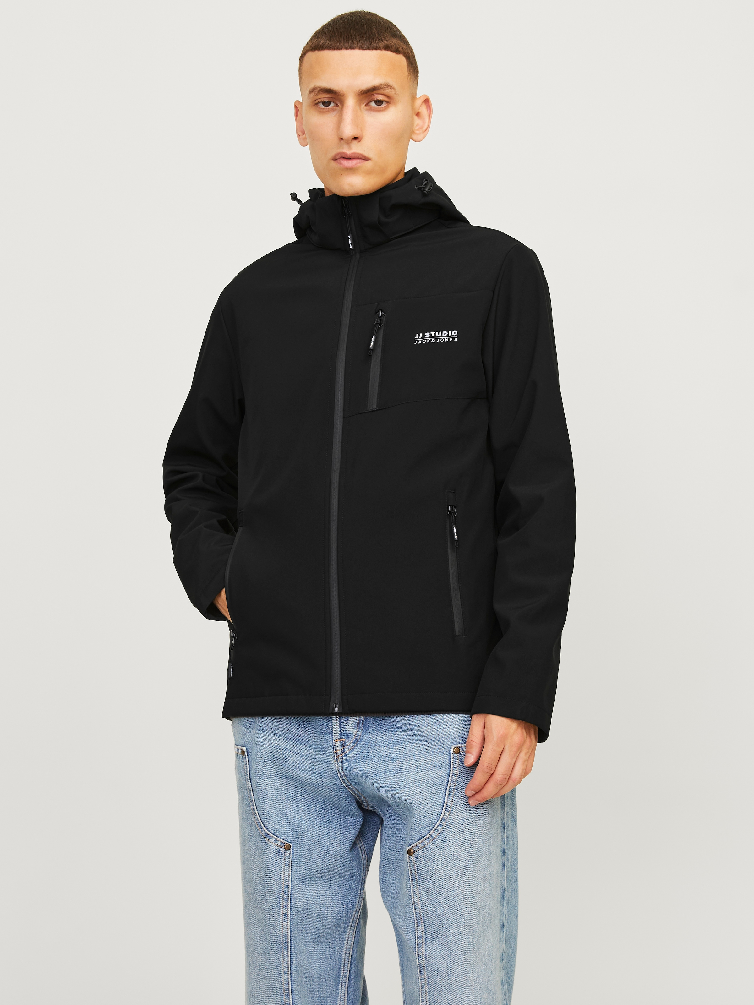 Softshelljacke »JJTAYLOR SOFTSHELL JACKET«, mit Kapuze