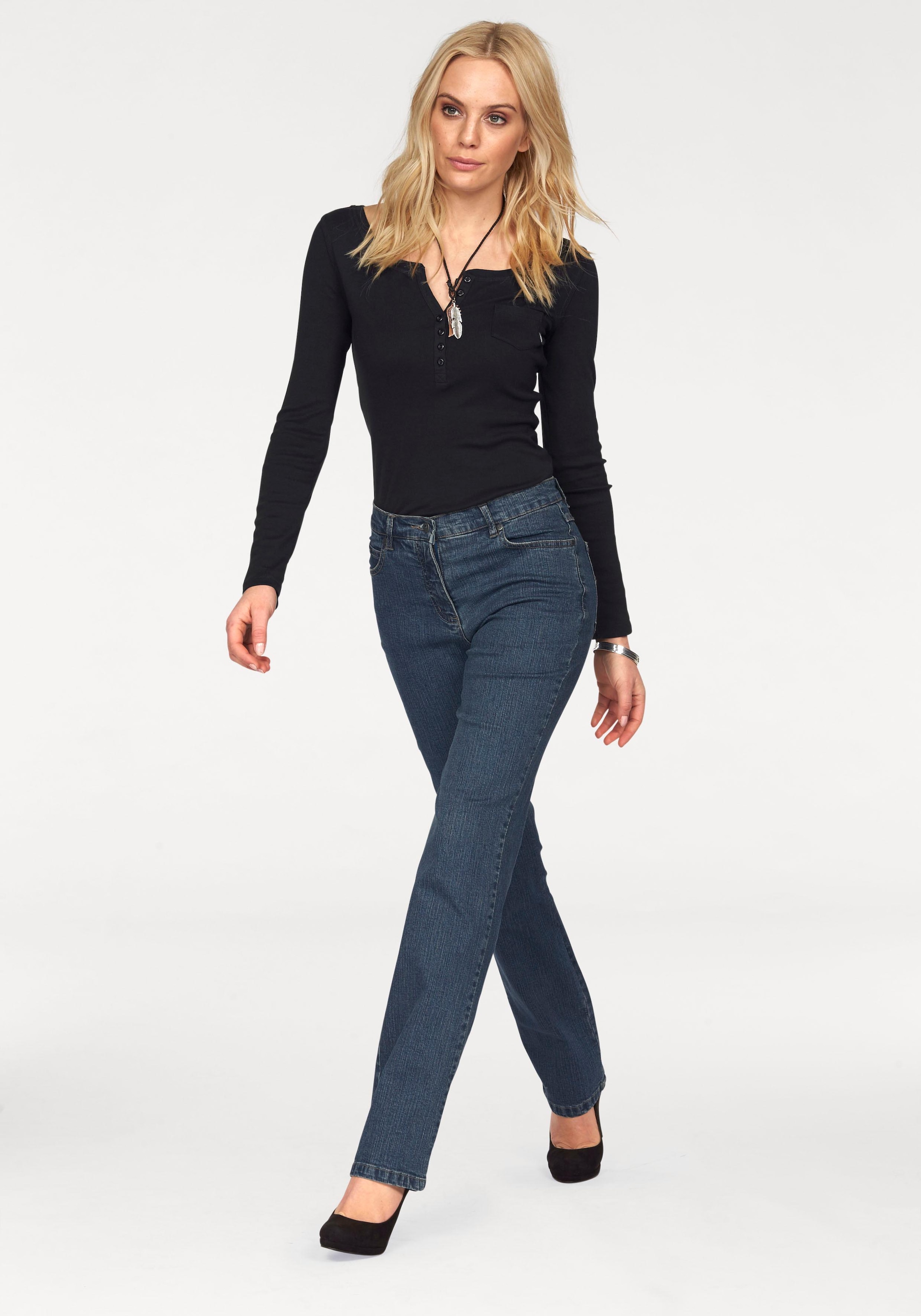 Arizona Gerade Jeans »Annett«, High Waist