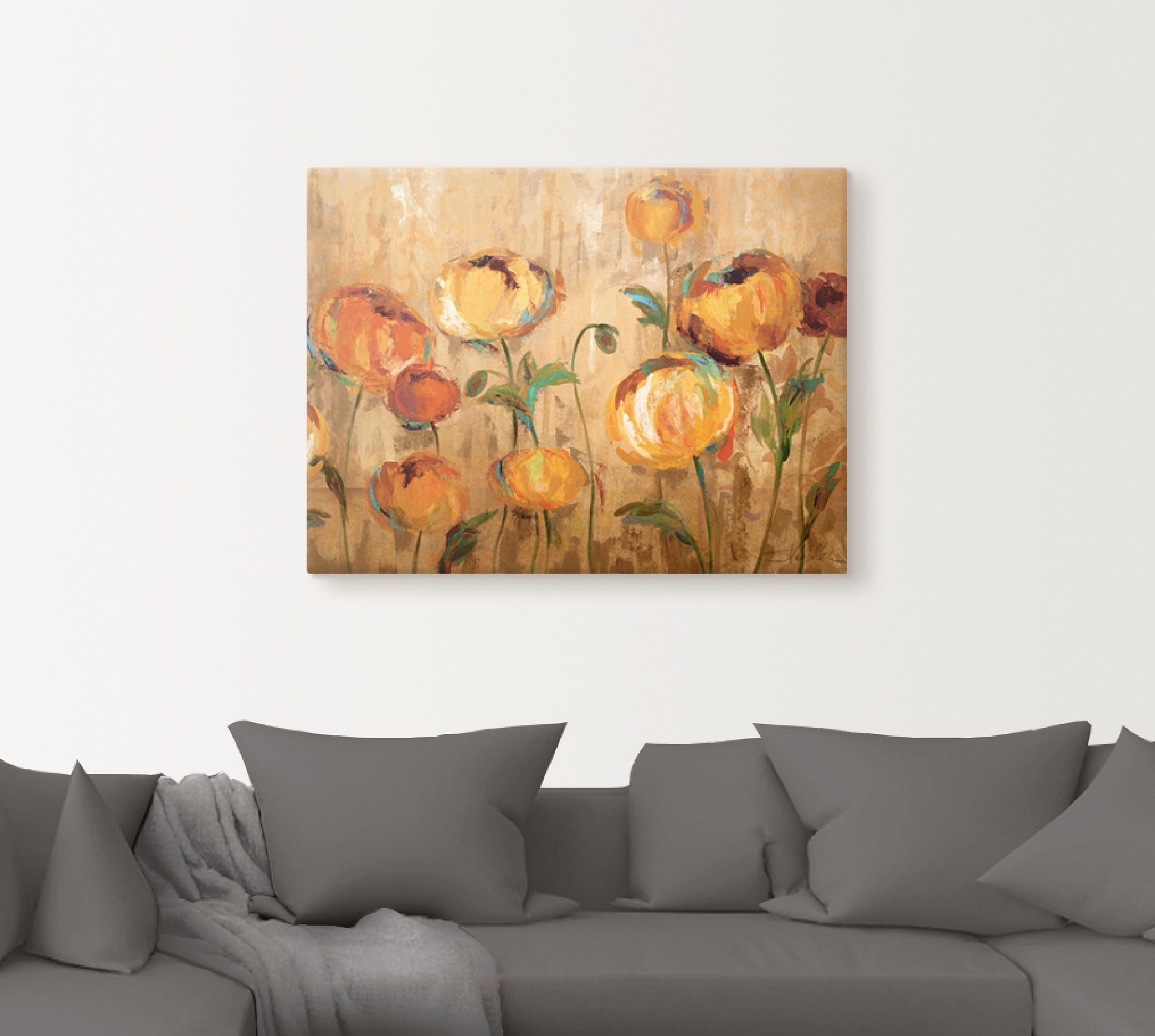 Artland Wandbild »Freudige Ranunkel«, Blumen, (1 St.), als Leinwandbild, Poster in verschied. Größen