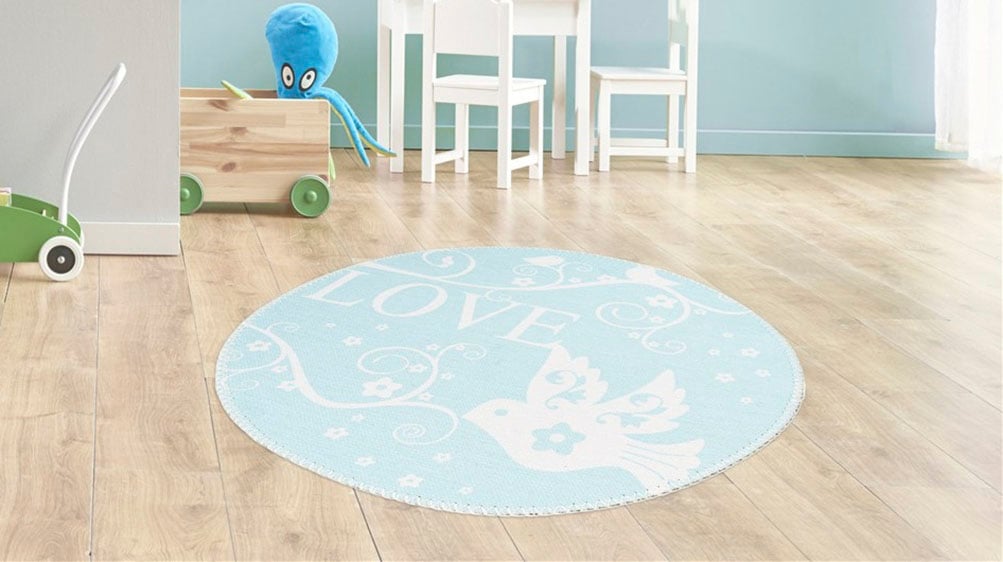 Arte Espina Kinderteppich "Bambini 400" rund 5 mm Höhe Fantasievoll bedruckter Kinderteppich, angenehme Haptik