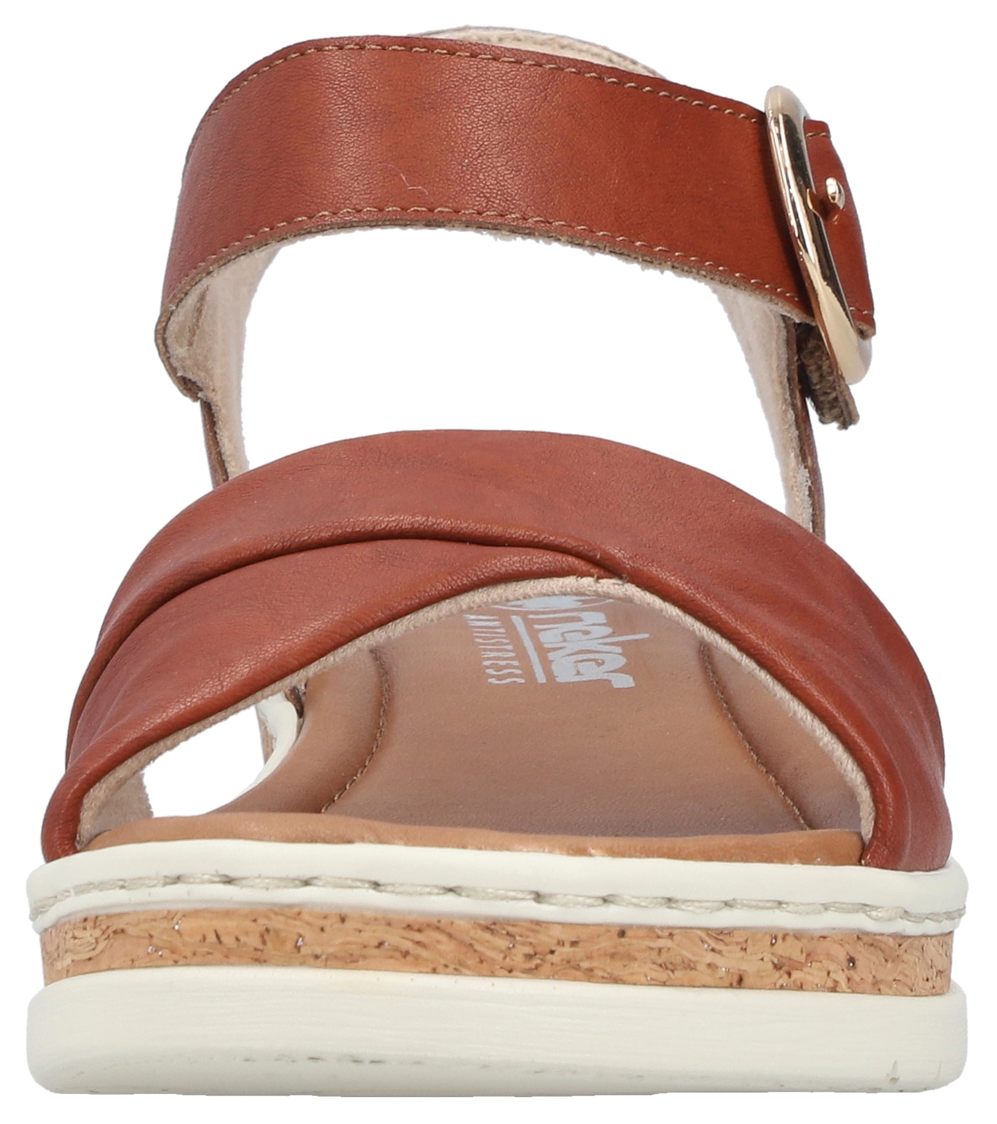 Rieker Keilsandalette  Sommerschuh, Keilsandalette mit Klett