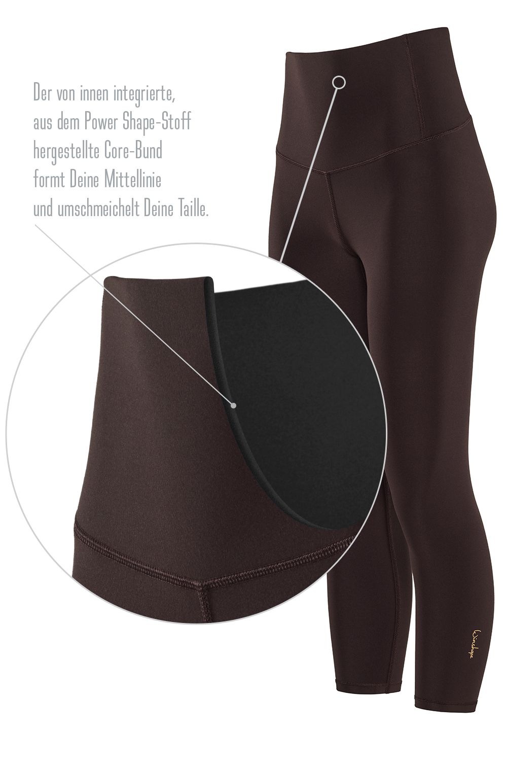 Winshape Leggings »7/8-Tights HWL317C«, mit V-Shape Applikation und Core-Bund