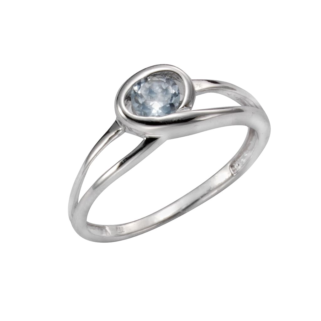 Vivance Fingerring »333/- Weißgold Blautopas«