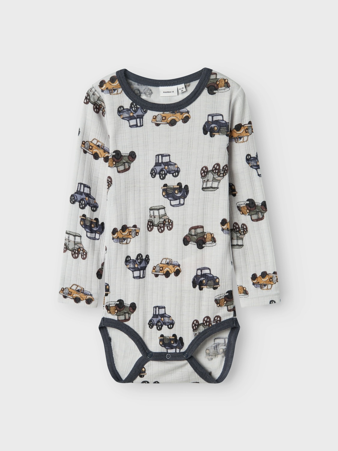 Name It Langarmbody »NMMWANG WOOL NEEDLE LS BODY NOOS«, aus reiner Merinowolle