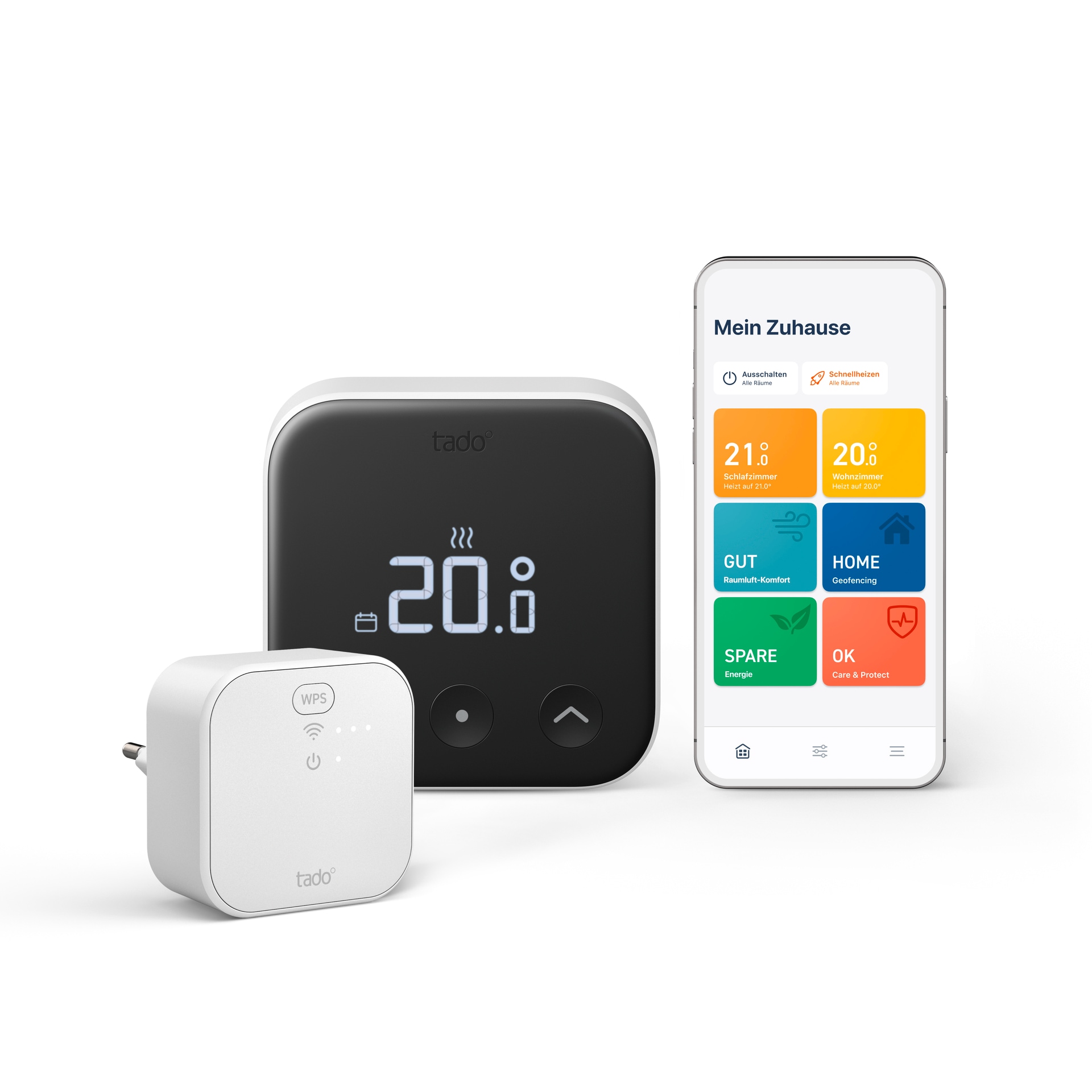 Tado Heizkörperthermostat »Starter Kit - Smartes Thermostat X + Bridge«