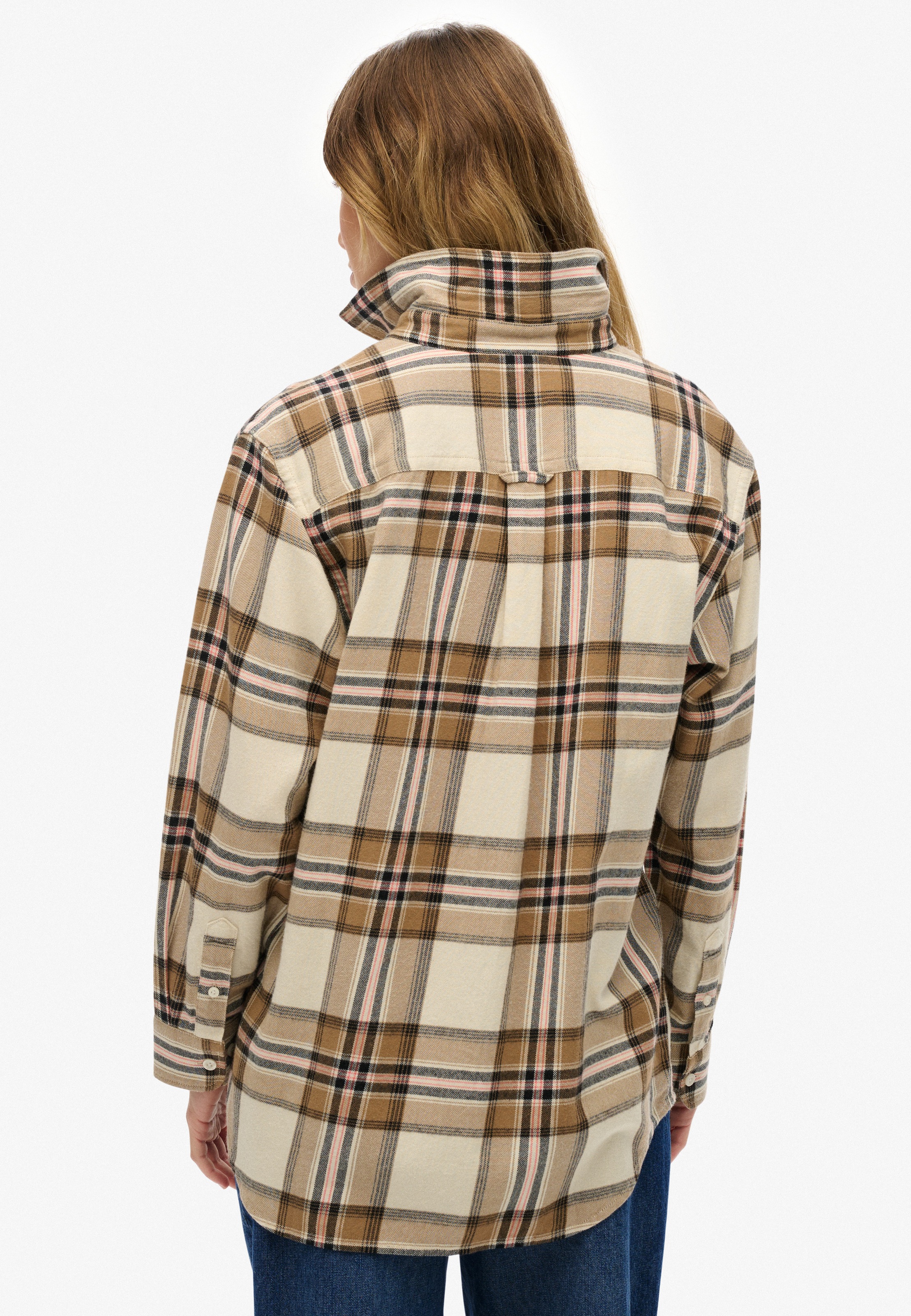 Superdry Karobluse "CHECK FLANNEL BOYFRIEND SHIRT" günstig online kaufen