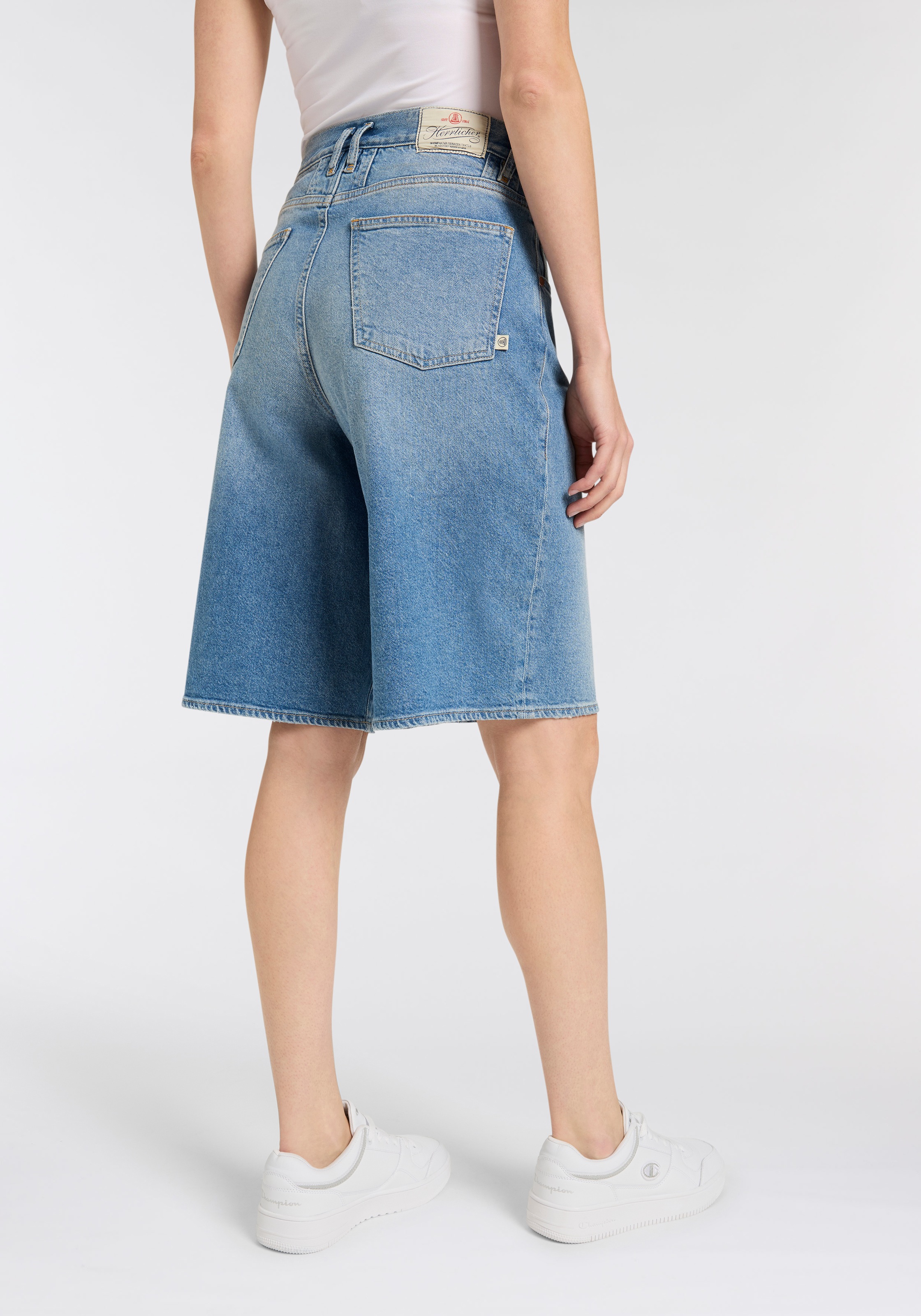 Herrlicher Jeansbermudas "Brooke Bermuda Denim", mit weitem Bein günstig online kaufen
