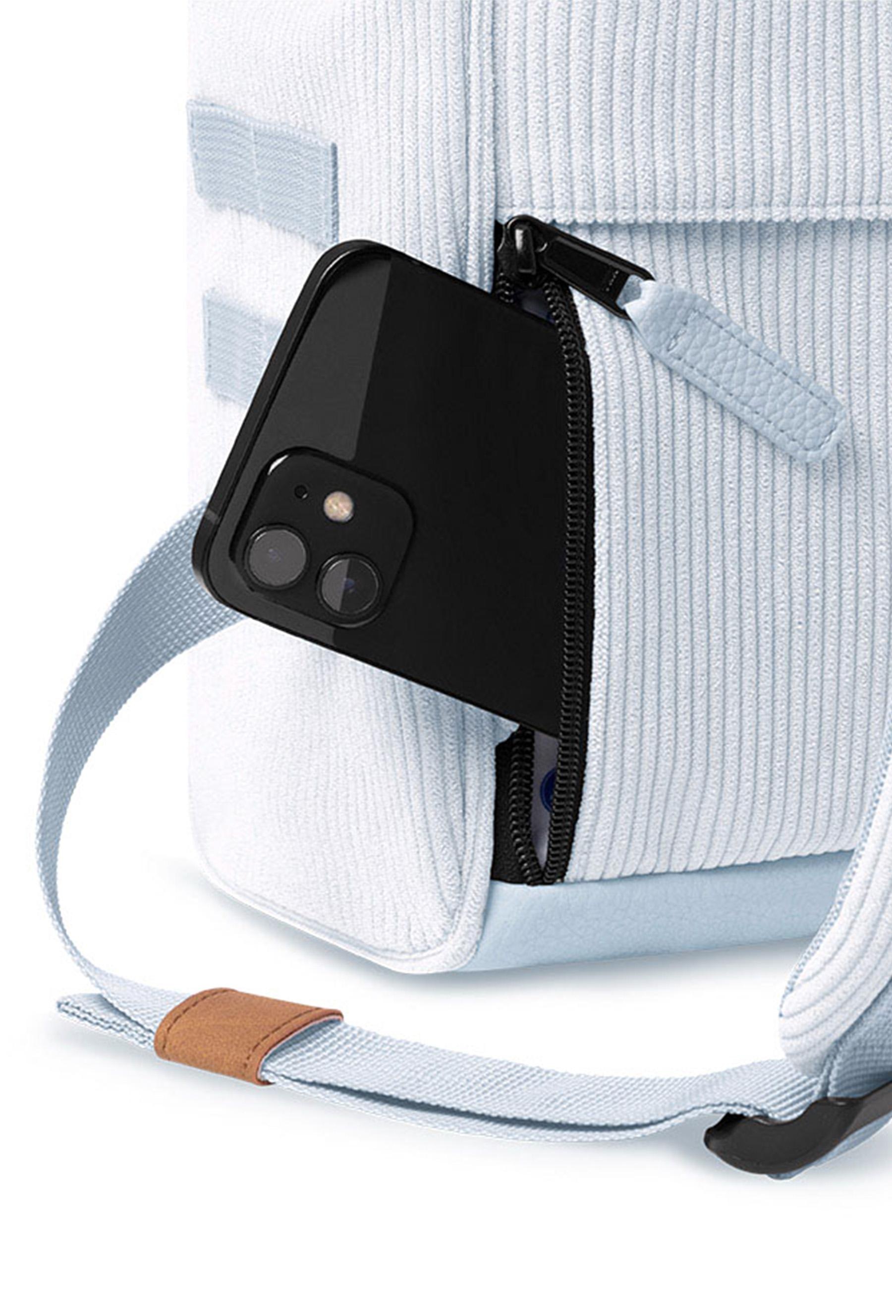 CABAIA Tagesrucksack »Adventurer S Cord Recycled«, Cord-Rucksack mit austauschbaren Vordertaschen
