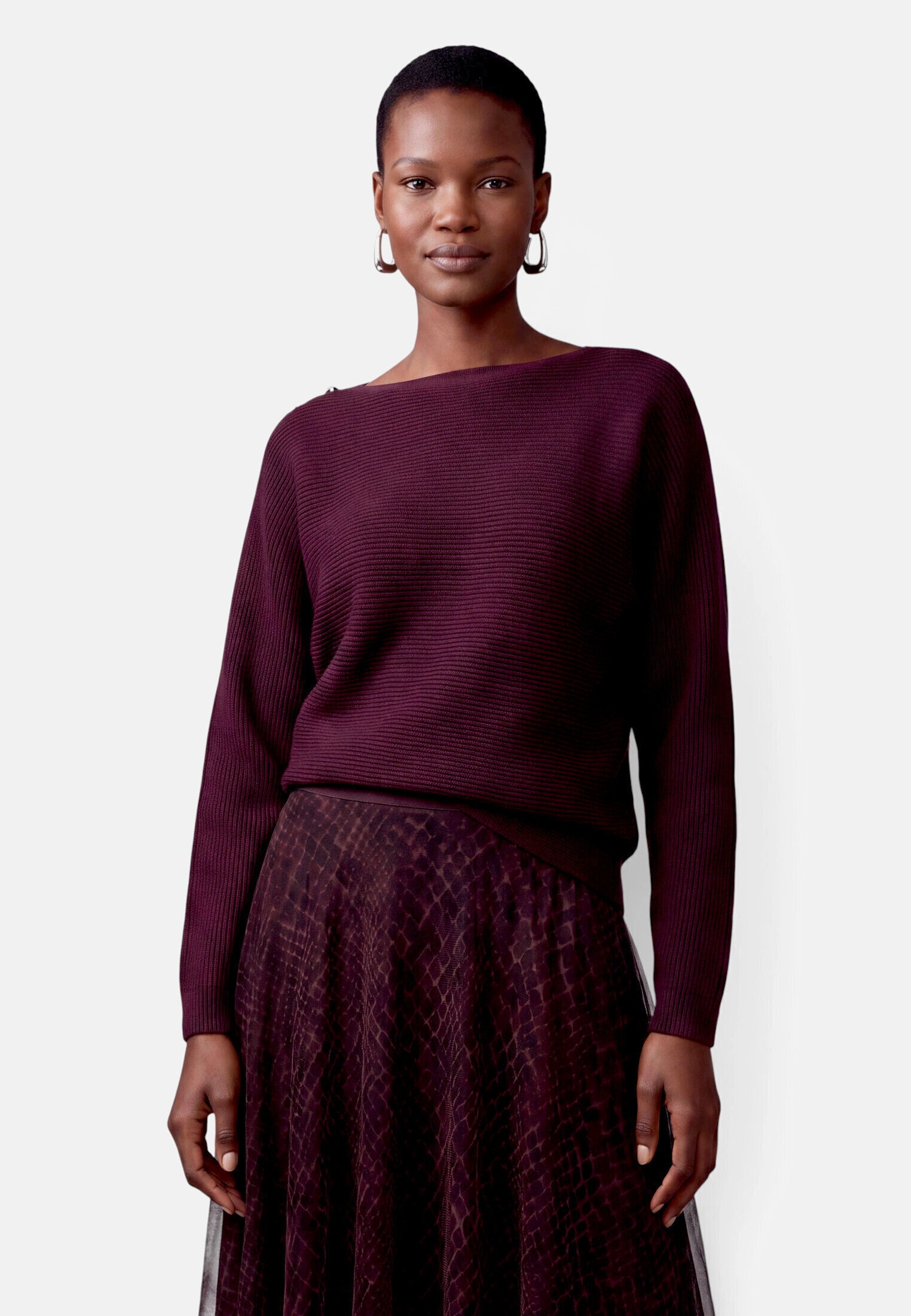 Zero Strickpullover »Damen mit Fledermausärmeln« 1 Struktur