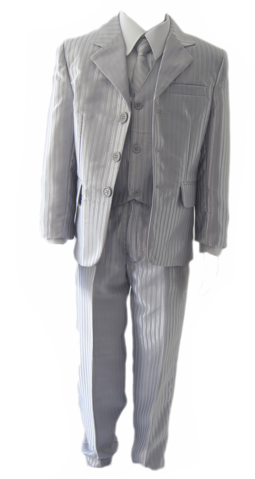 Family Trends Anzug »Kombination Set 5 Teilig«, Sakko Hemd Krawatte Weste Hose