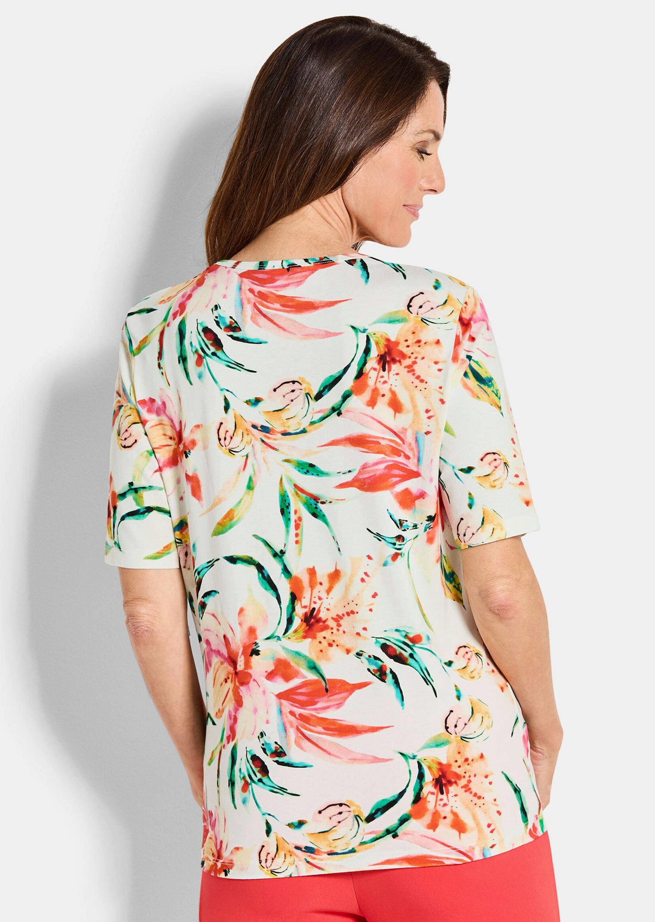GOLDNER Print-Shirt »Jersey-Shirt mit Blumen«