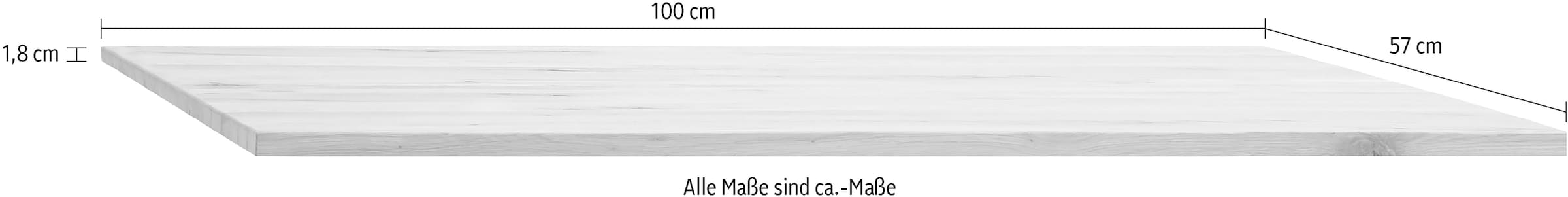 Home affaire Einlegeboden "Huven, Zubehör, Einlegeboden" Einlegeboden in Massiv Eiche, in 2 verschiedene Größen erhältlich
