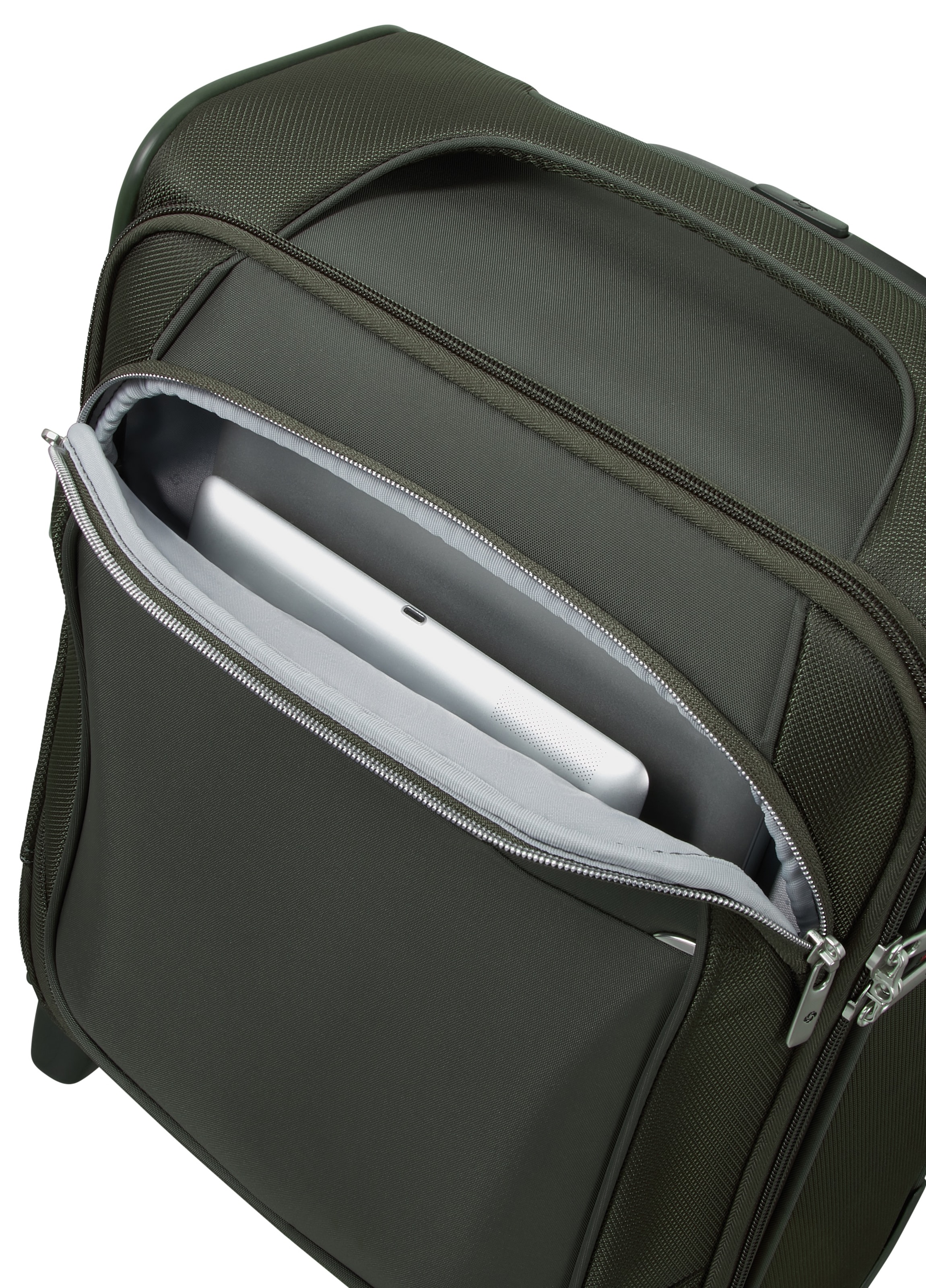 Samsonite Weichgepäck-Trolley »RE-LITE, 45 cm«, (Set, 2 St., mit Packwürfel), 2 Rollen, Underseater Handgepäck TSA-Schloss Reisekoffer Laptopfach