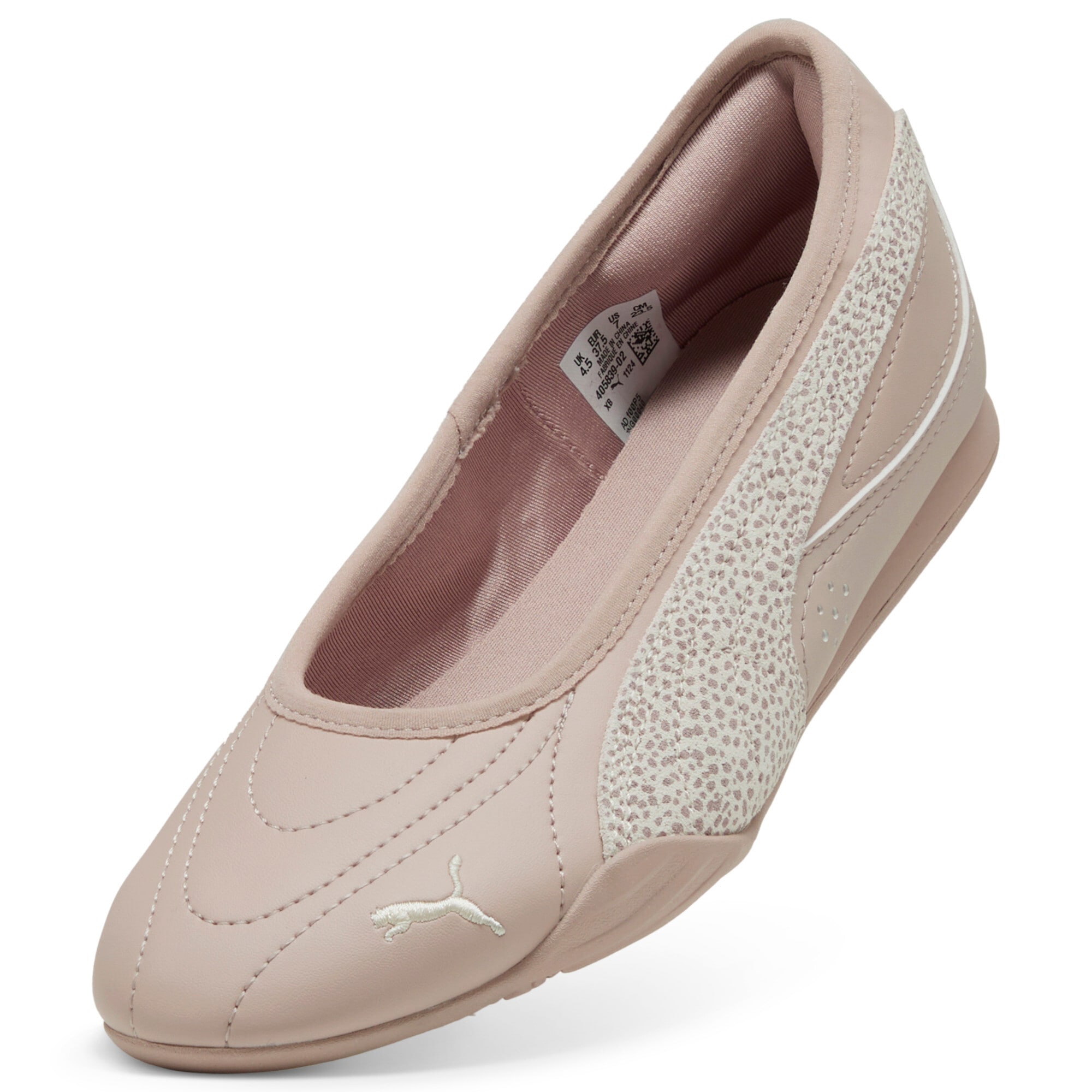 PUMA Sneaker »CATCH SOLEIL BALLERINA TOPCAT«  mit Leo-Print, mit Schnürung, mit profilierter Gummi-Laufsohle