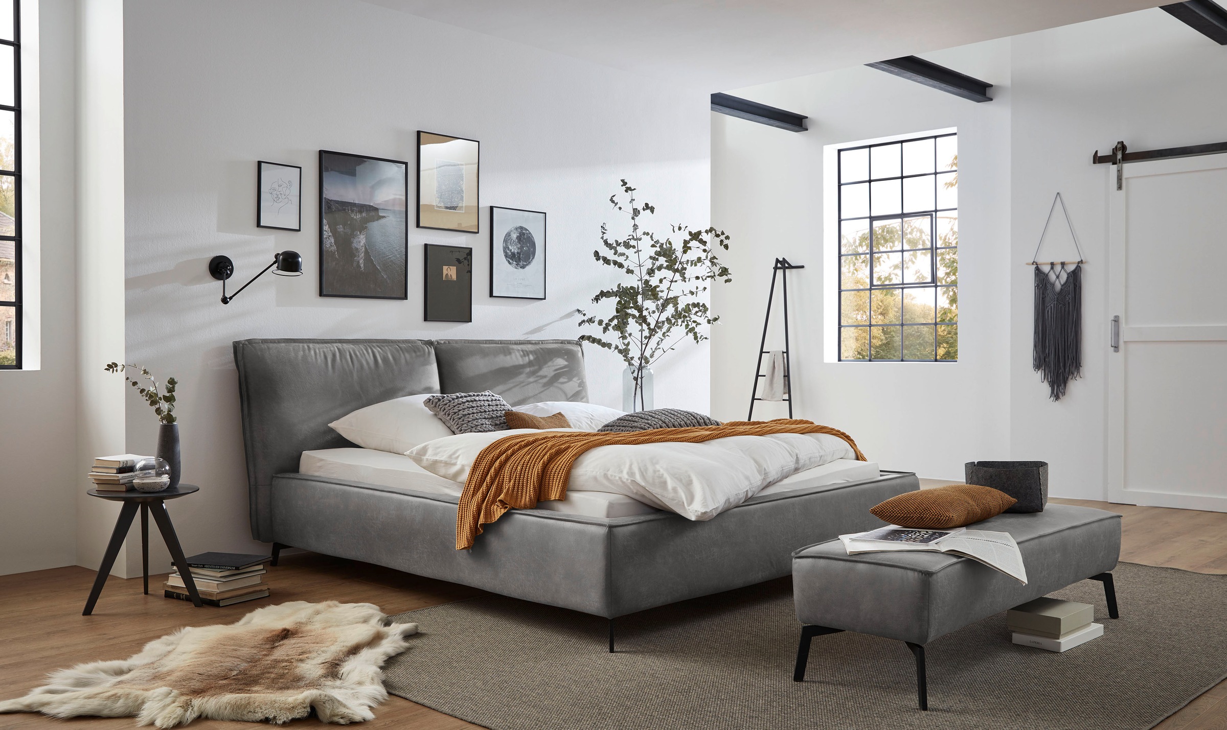 3C Candy Polsterbett »Tramonto«, mit Biese, Kopfteil dick gepolstert, belastbar bis 260 kg, auch in Überlänge 220 cm