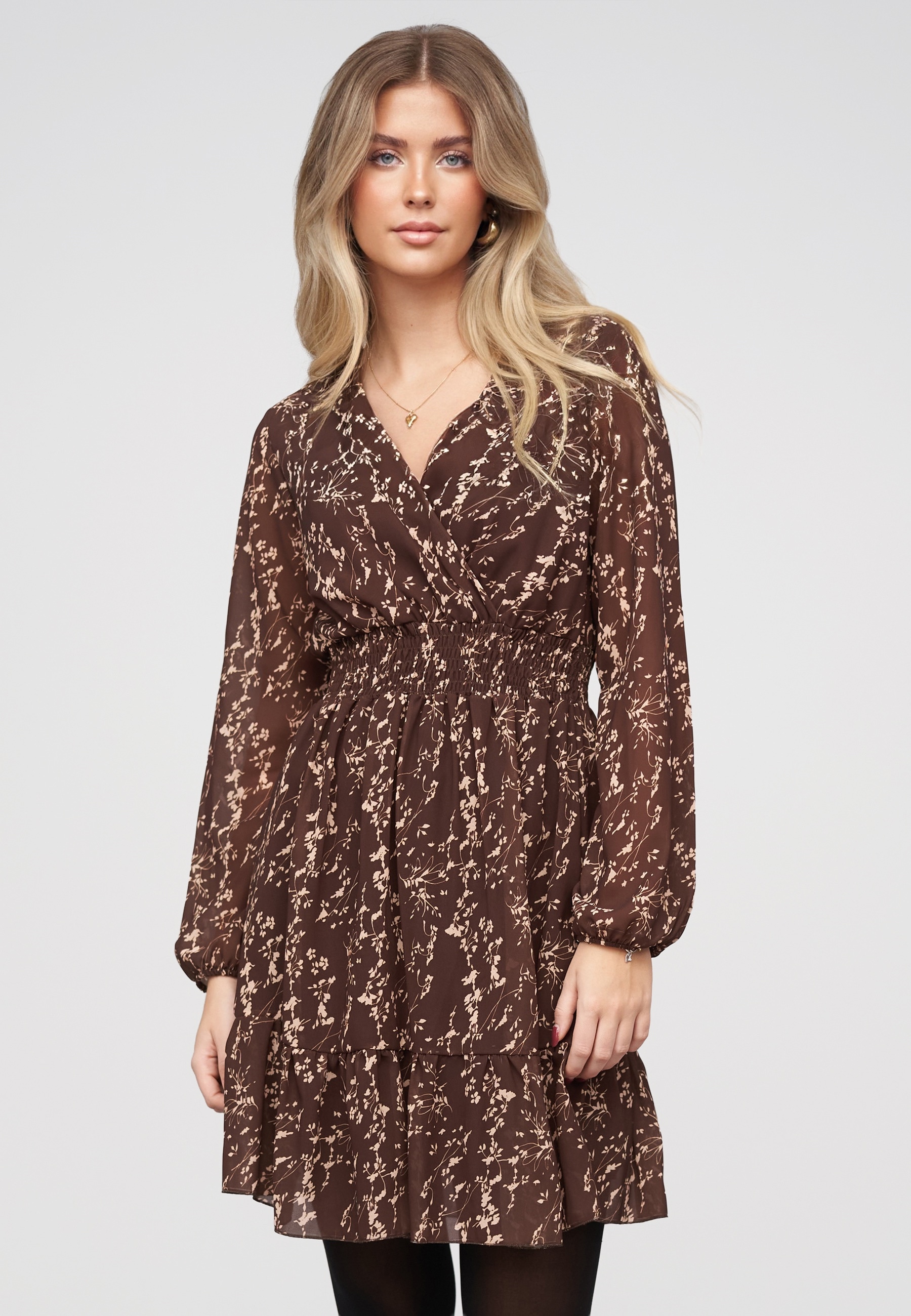 CLOUD 5IVE A-Linien-Kleid »CLOUD 5IVE Longsleeve Dress with abstract print« 1 tlg.