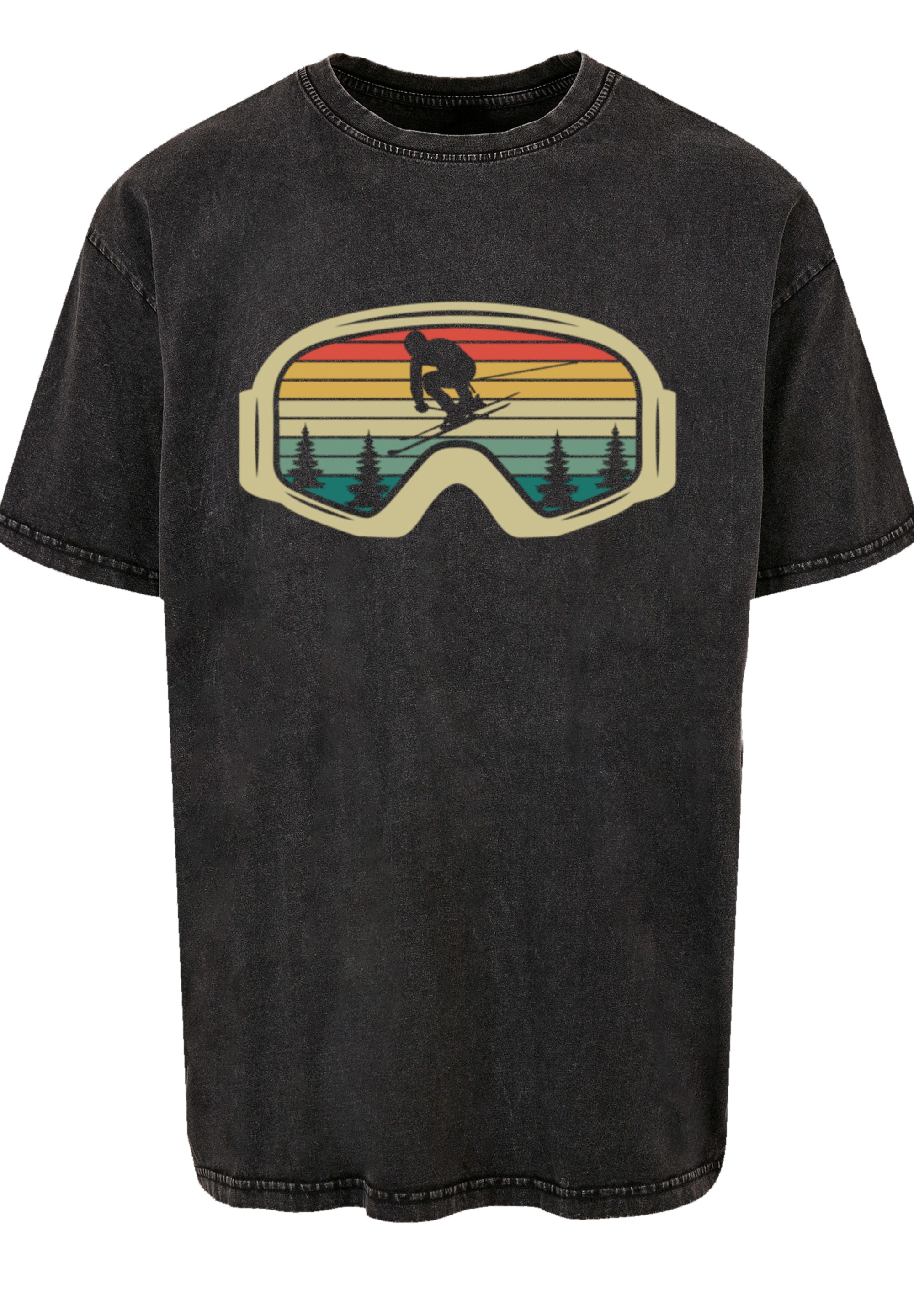 F4NT4STIC T-Shirt »Retro Skibrille Wintersport«, Premium Qualität