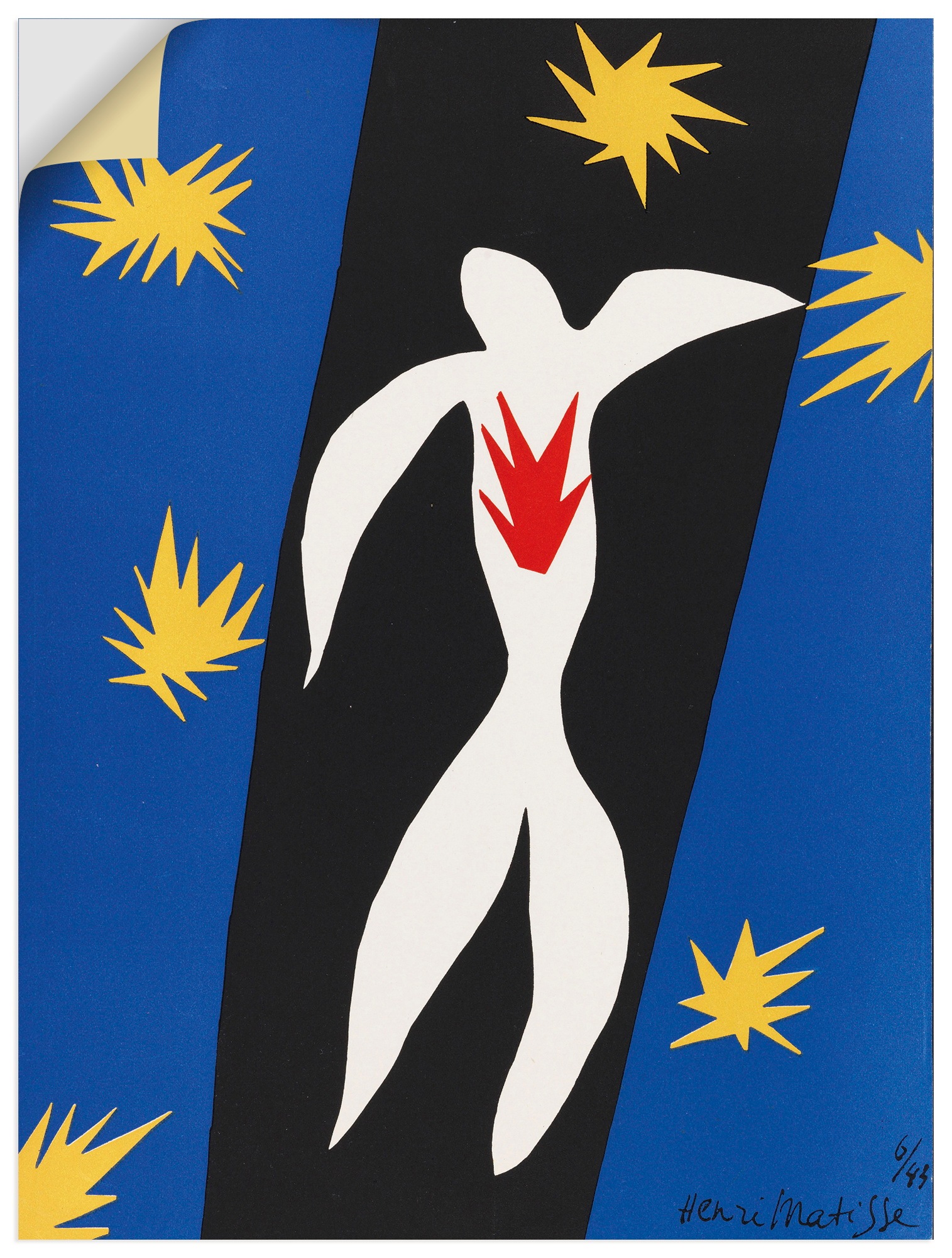 Wandbild ARTLAND "Der Sturz des Ikarus. 1943", farbe bild(er): farbig, B:30cm H:40cm, Bilder, als Alubild, Leinwandbild, Poster, Wandaufkleber in verschied. Größen