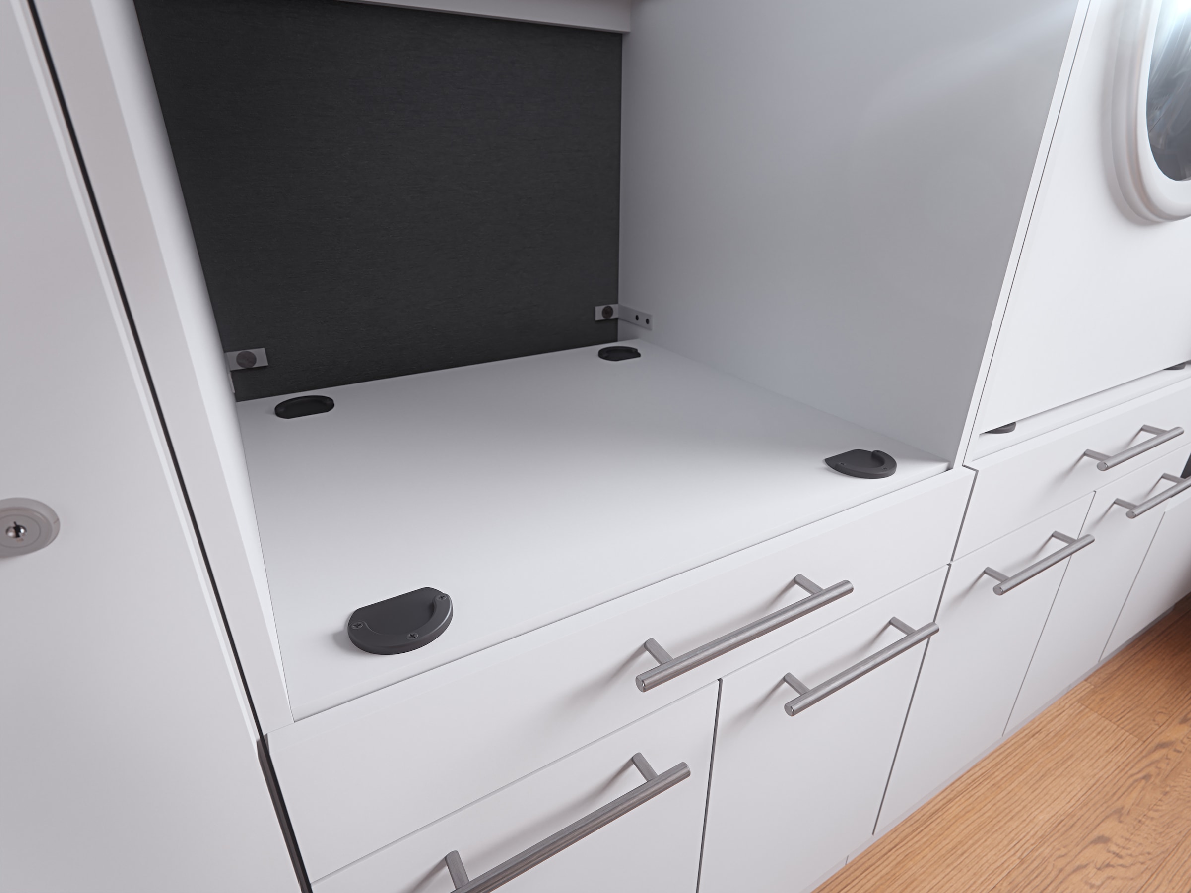 Laundreezy Mehrzweckschrank-Set »LAUNDREEZY LDSK4«, Breite 117,5 cm