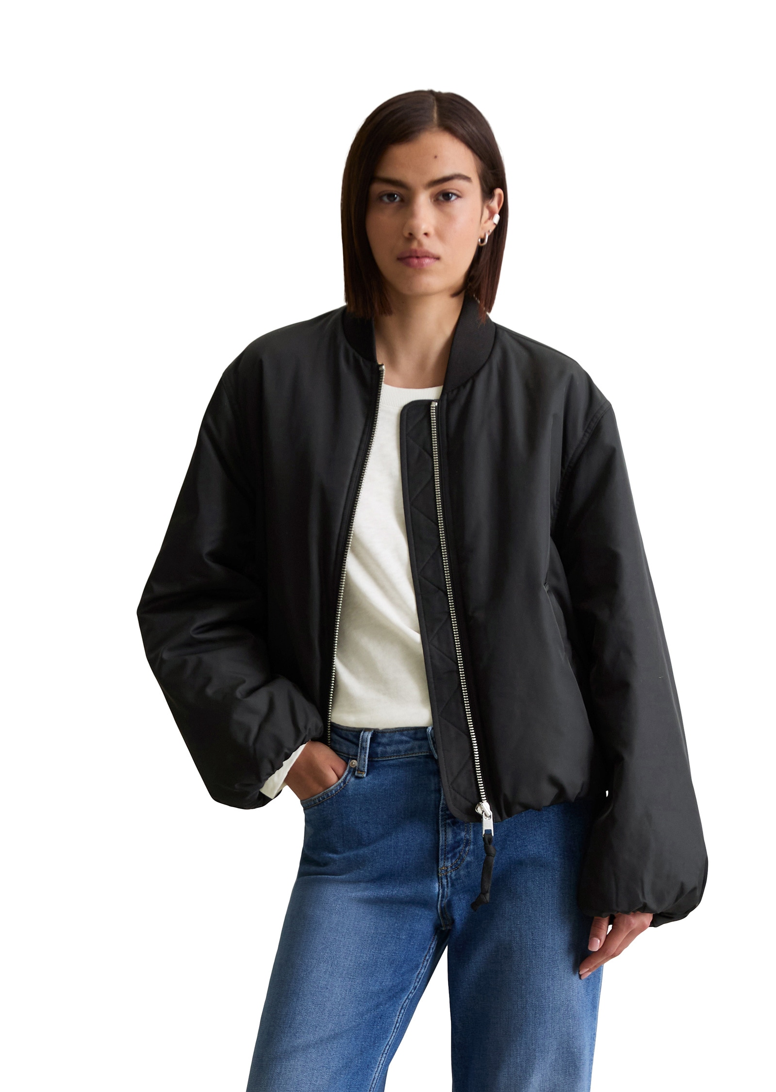 Marc OPolo DENIM Outdoorjacke "aus recyceltem Polyester", ohne Kapuze günstig online kaufen