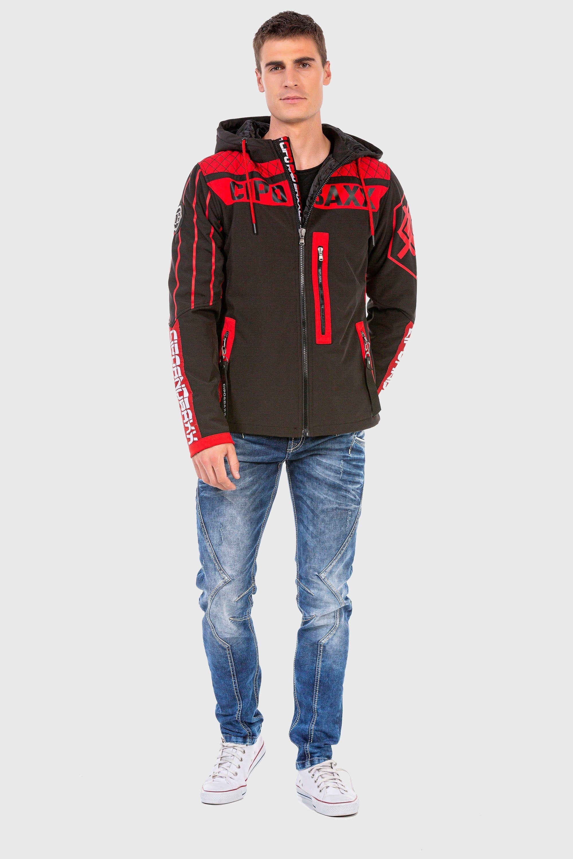Cipo & Baxx Parka »Jacke«, mit Kapuze, im modernen Look