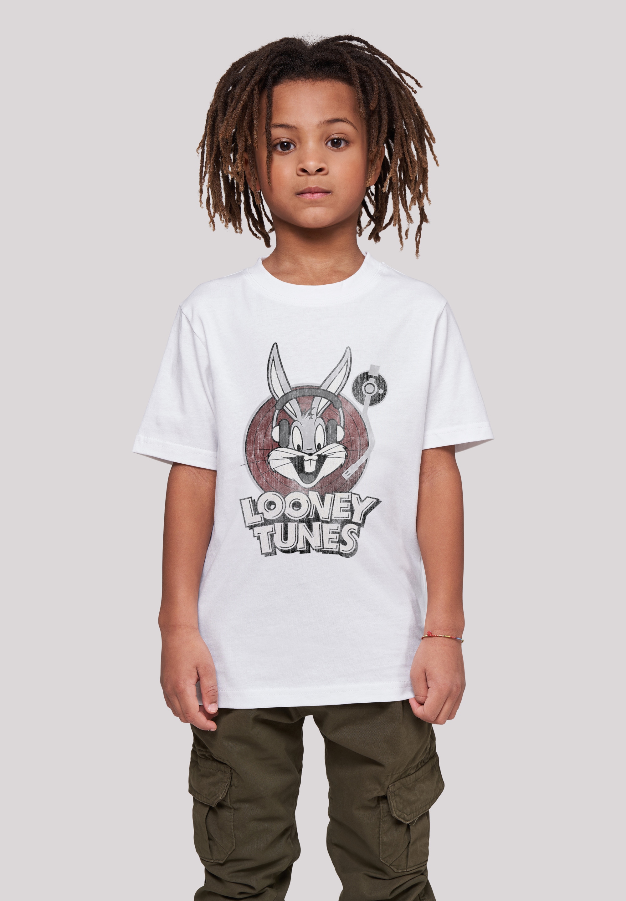 F4NT4STIC Kurzarmshirt »F4NT4STIC Kinder Looney Tunes Bugs Bunny with Kids Basic Tee«, (1 tlg.)