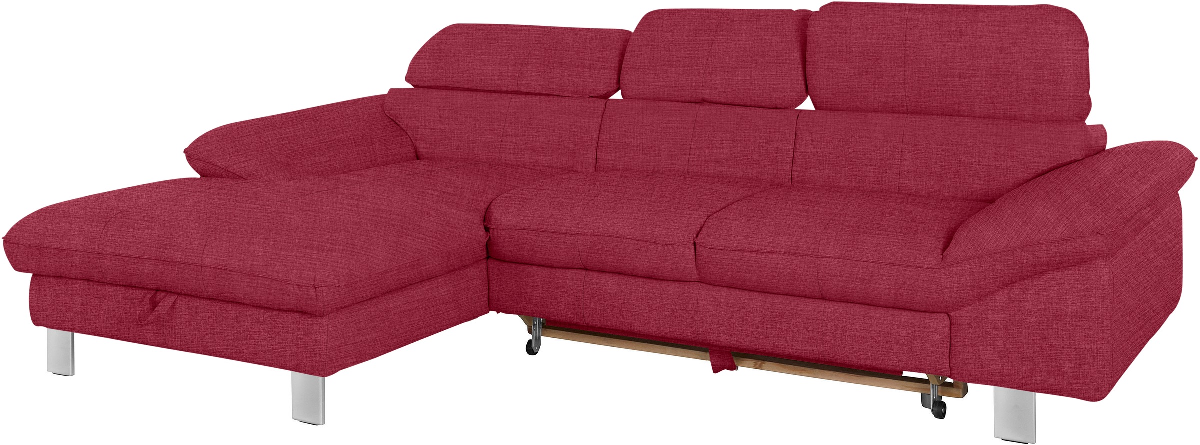 COTTA Ecksofa Driver, mit Kopfteilverstellung, wahlweise mit Bettfunktion