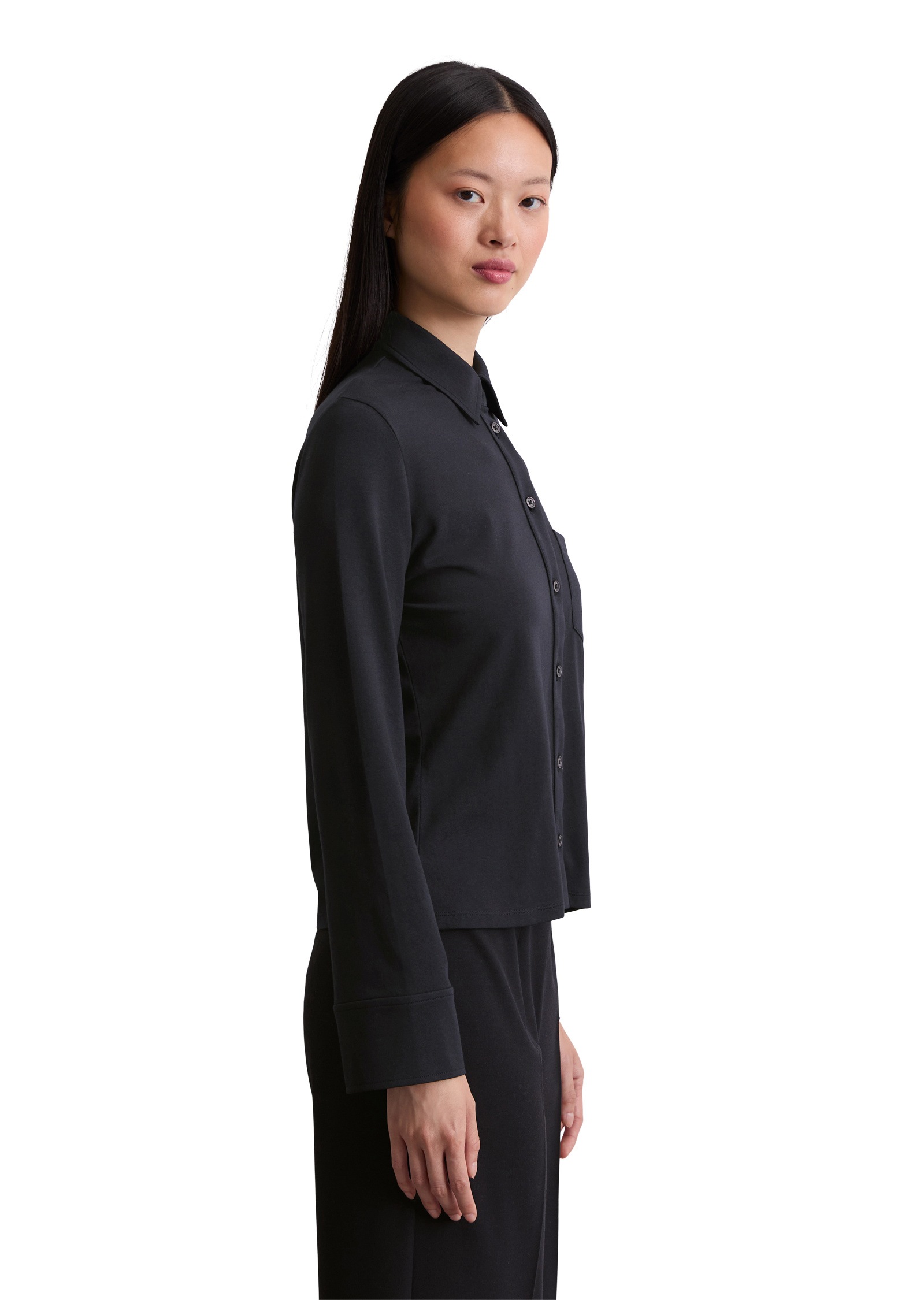 Marc O'Polo Blusenshirt »aus Organic-Cotton-Stretch«