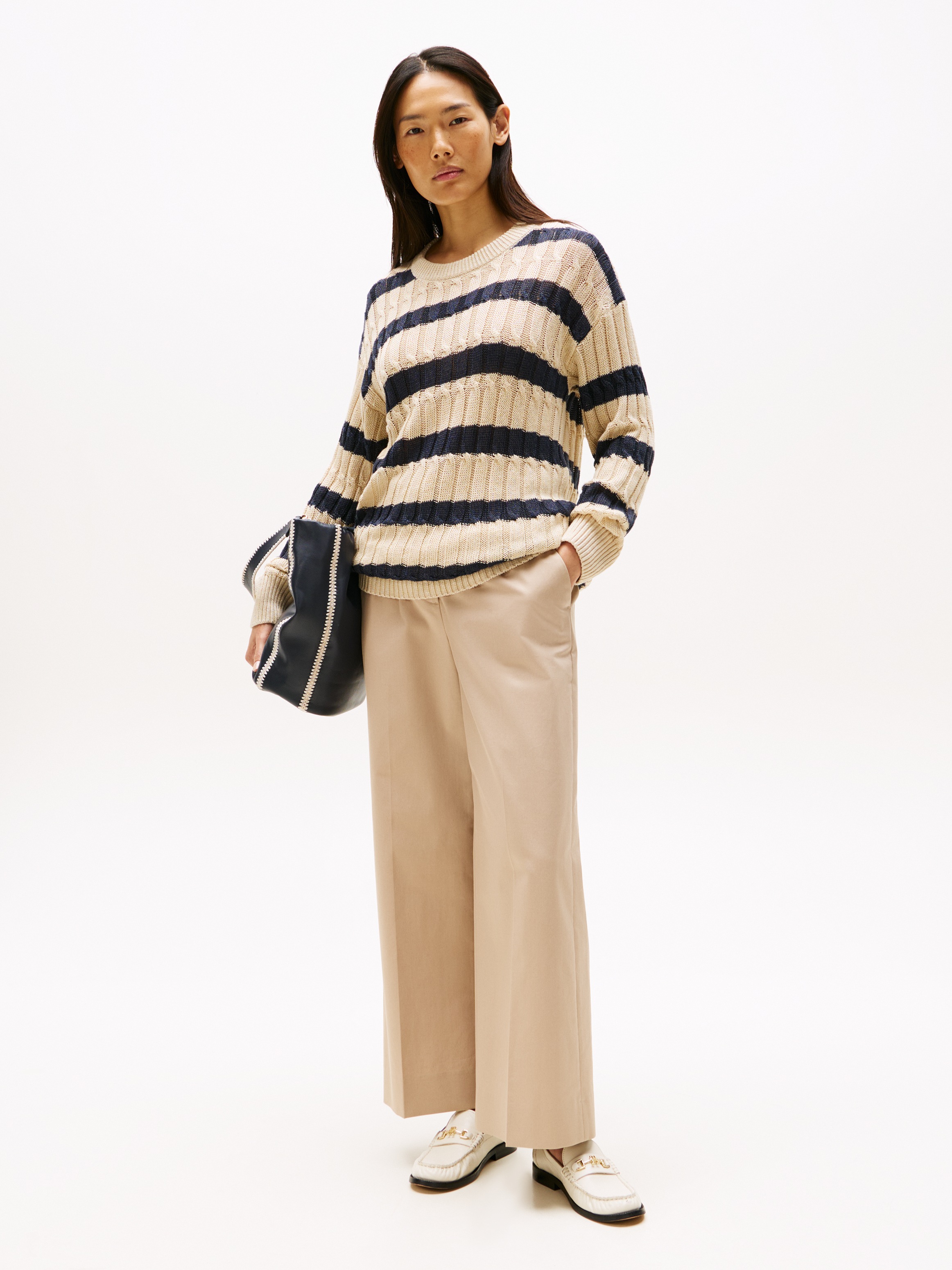 Thumbnail - Tommy Hilfiger Chinohose "COTTON WIDE LEG ANKLE CHINO PANT"