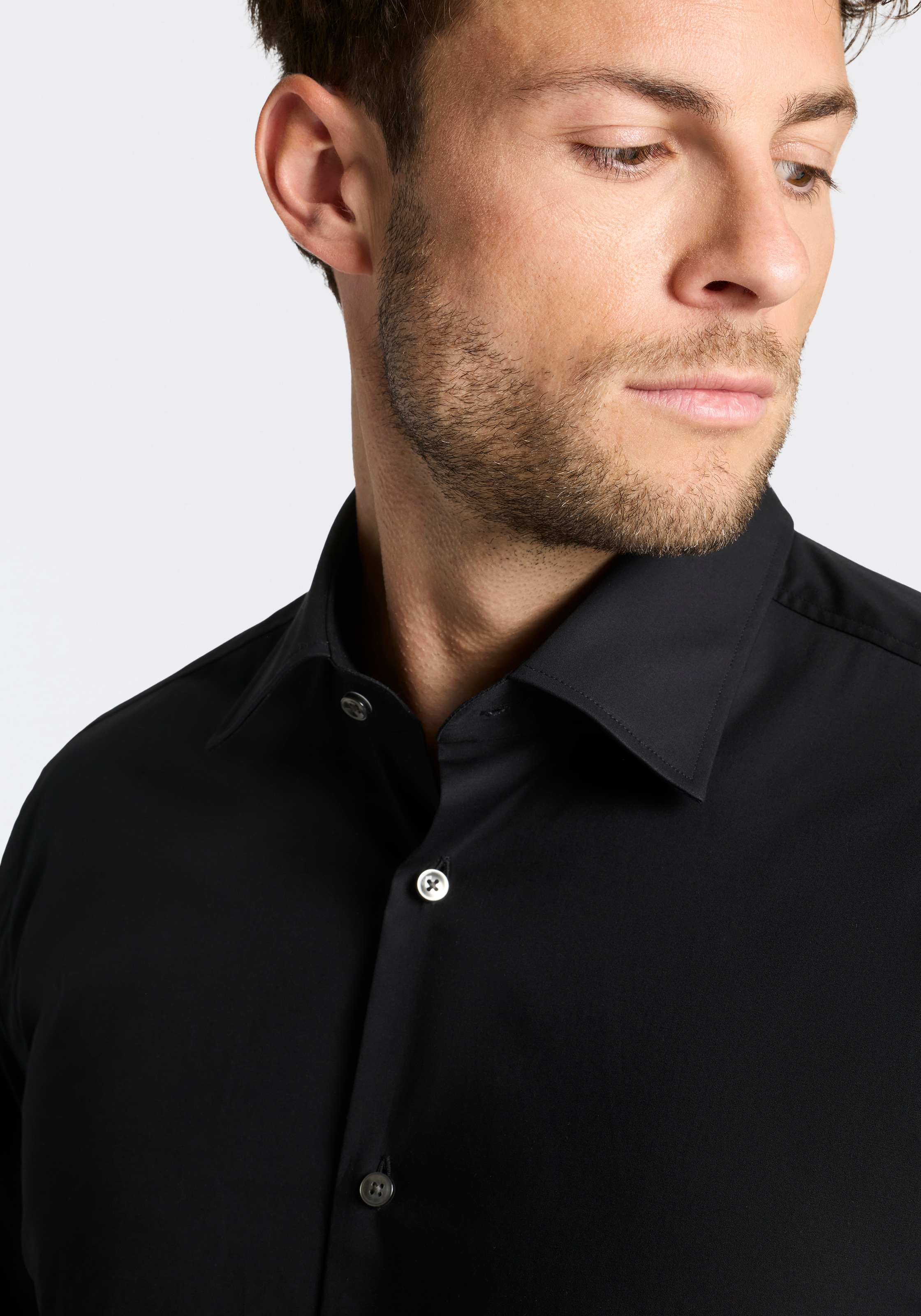 Boss Chemise à Manches Longues H-hank Kent Black 42 Homme 4