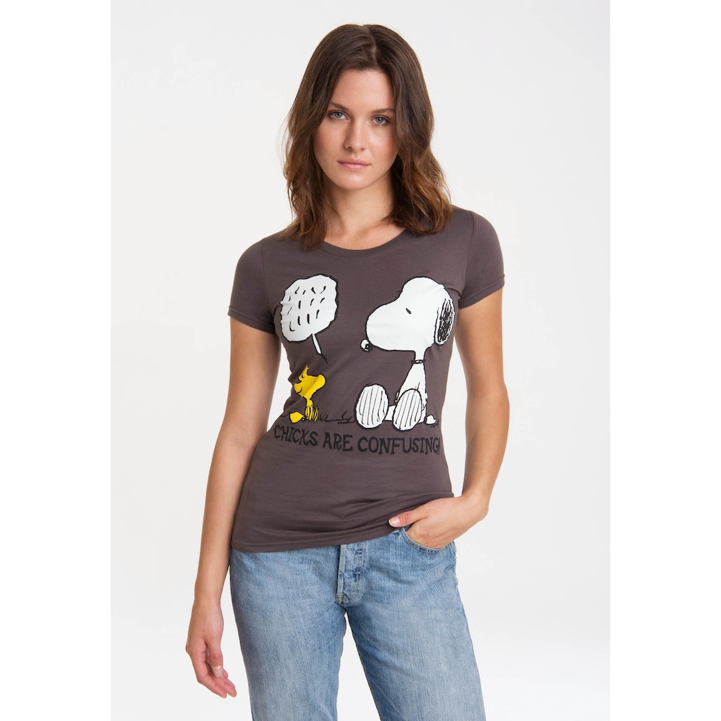 LOGOSHIRT T-Shirt »Snoopy - Peanuts«, mit niedlichem Frontprint