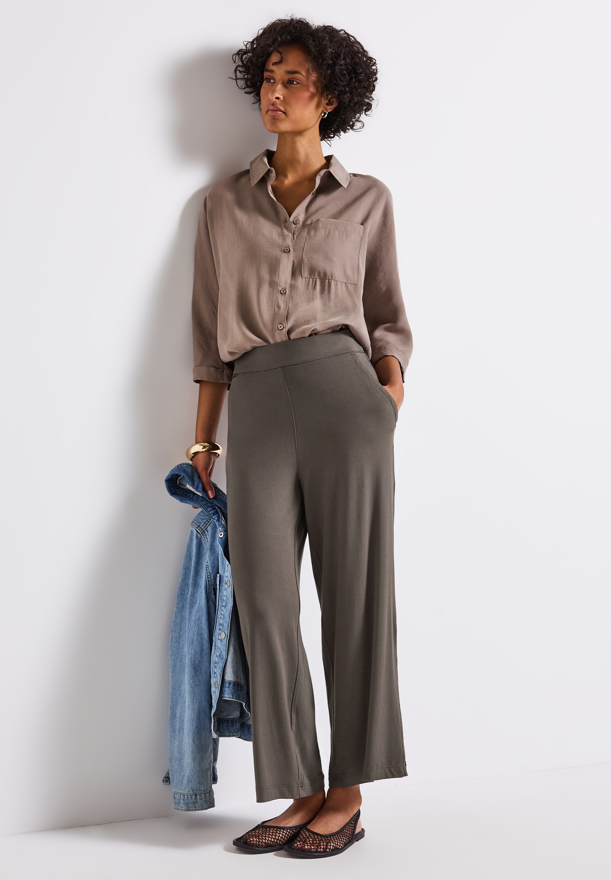 STREET ONE Stoffhose »Style EMEE«, Sommerhose 7/8-Länge und seitliche Taschen