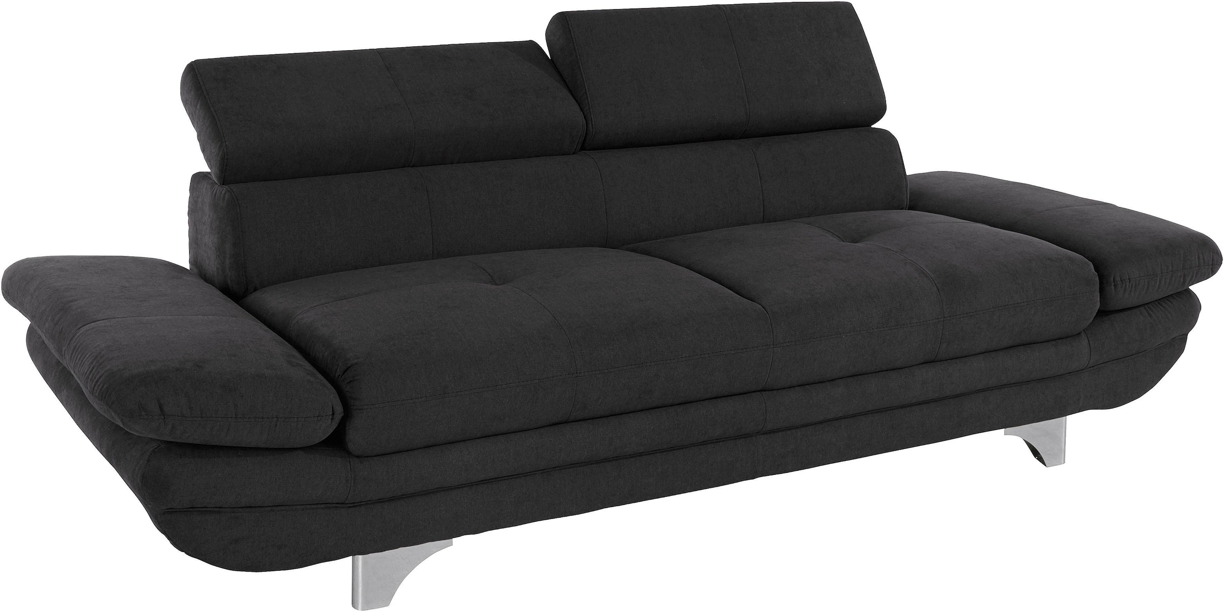 COTTA 3-Sitzer "Enterprise, B: 233cm, modernes Einzelsofa" Big-Sofa, mit Armteilverstellung & Kopfteilverstellung