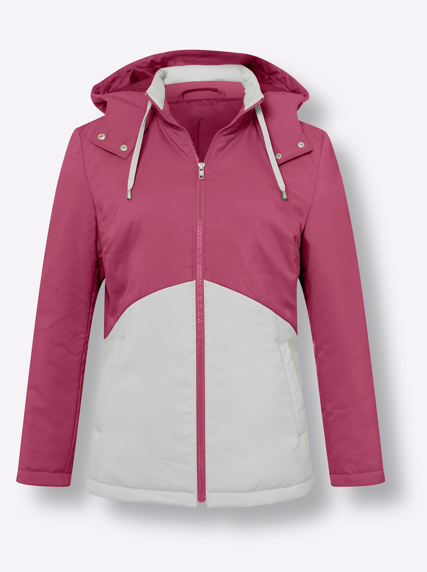 Classic Basics Langjacke, mit Kapuze