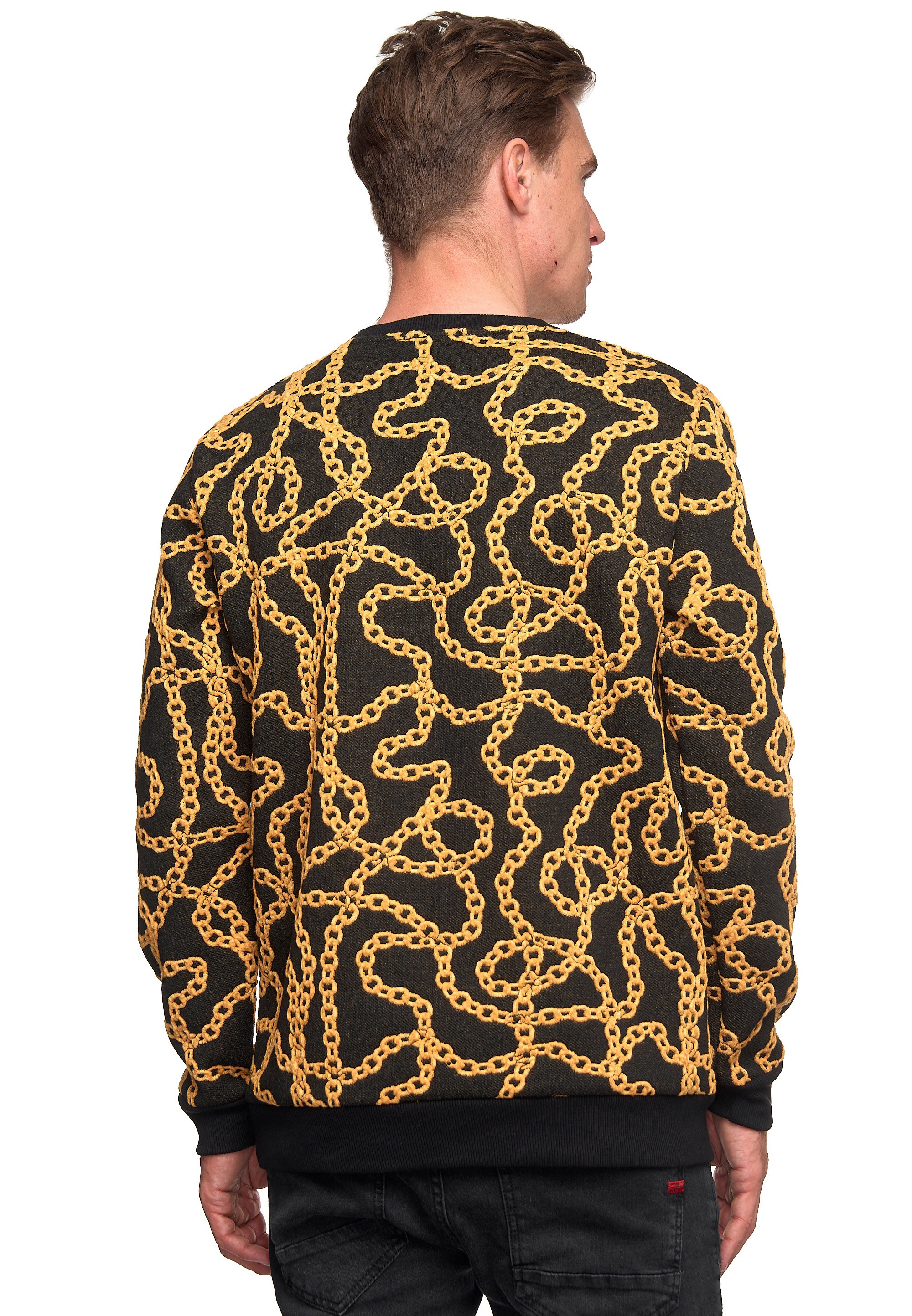 Rusty Neal Strickpullover, mit ausgefallenem Muster