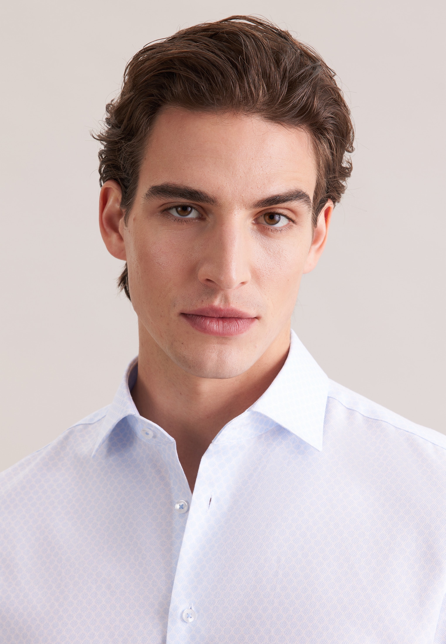 seidensticker Businesshemd »Schwarze Rose« Shaped 1/1 Kentkragen Druck