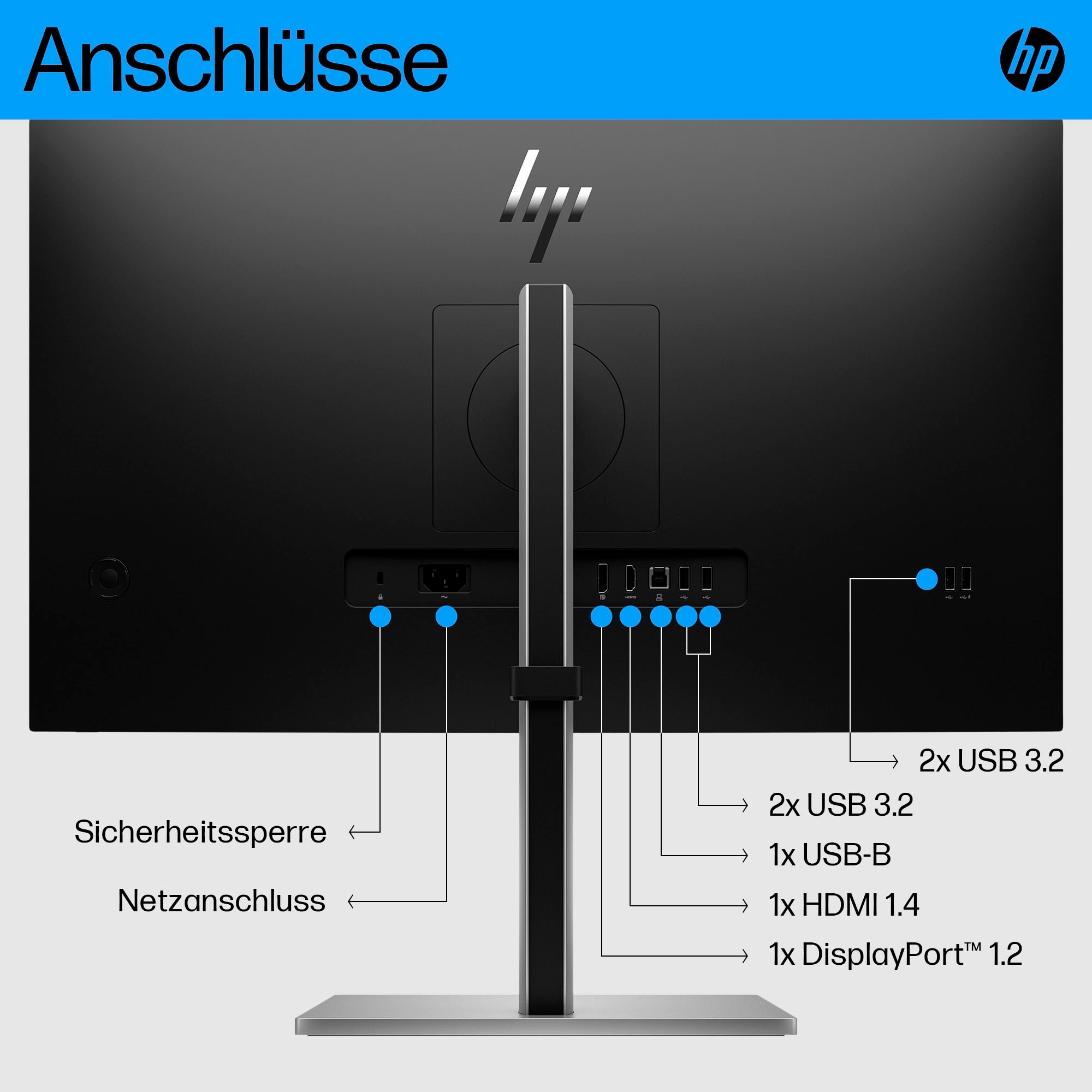 HP LED-Monitor »E27 G5 (HSD-0150-A)«, 68,6 cm/27 Zoll, 1920 x 1080 px, Full HD, 5 ms Reaktionszeit, 75 Hz