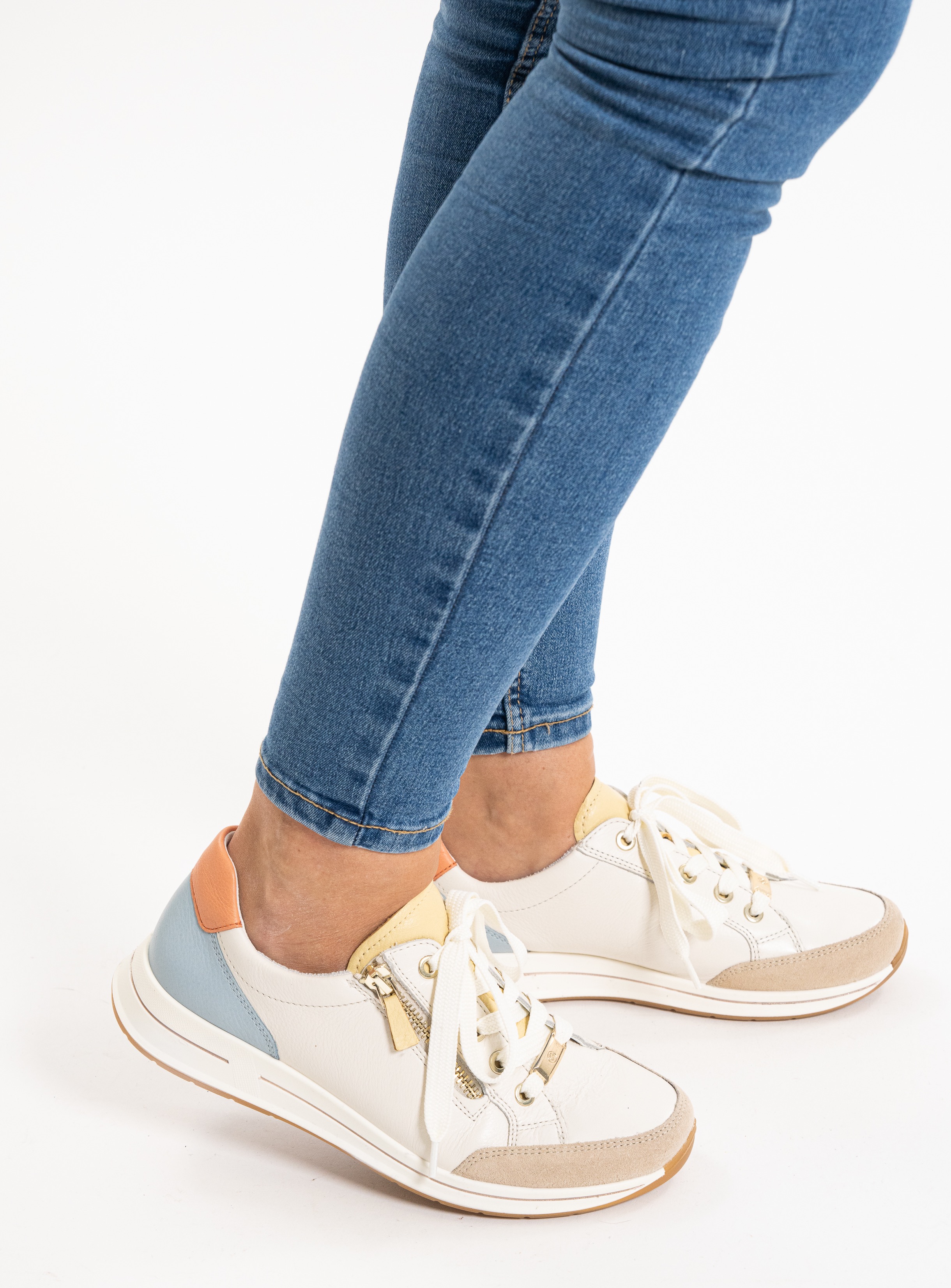 Thumbnail - Ara Keilsneaker "OSAKA", Freizeitschuh, Schnürschuh, Komfortschuh in Weite H (= sehr weit)