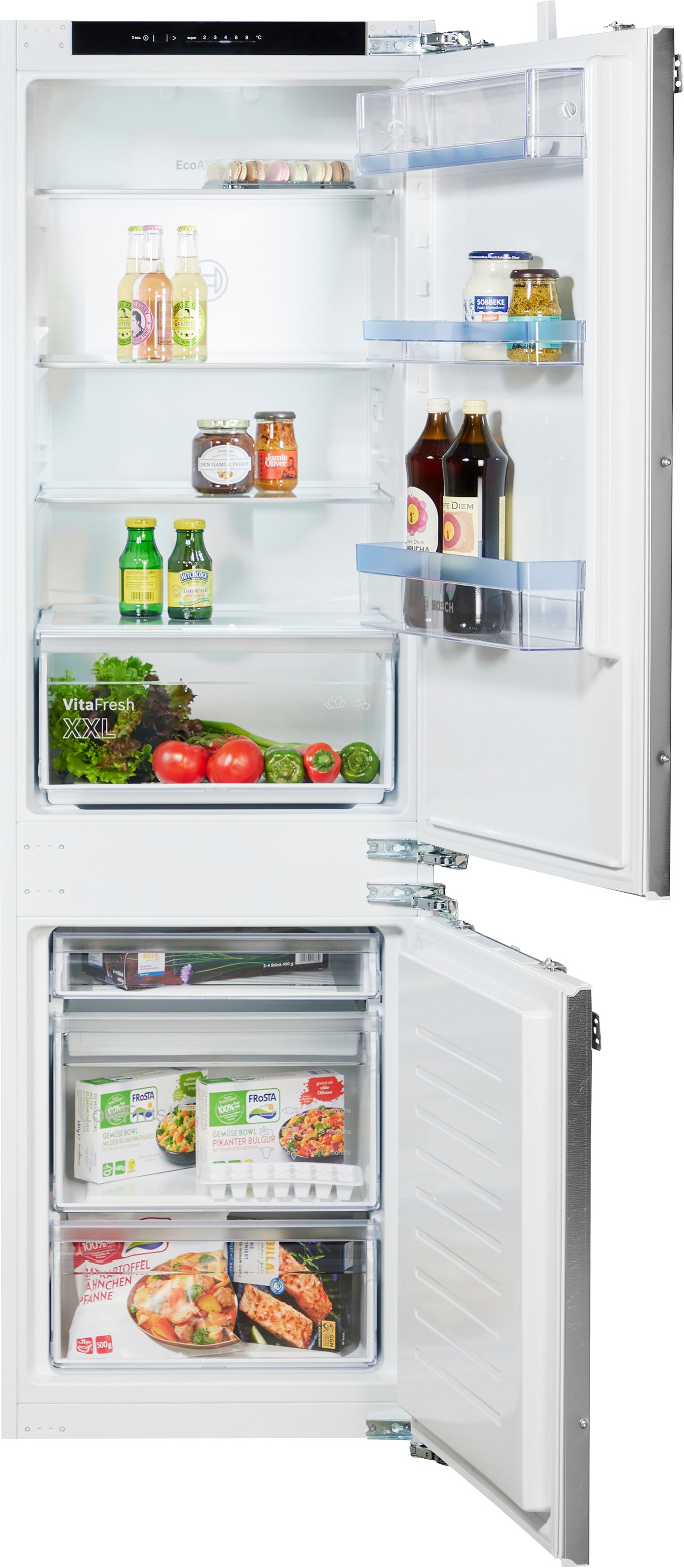 BOSCH Einbaukühlgefrierkombination Serie 4 »KIV86VFE1«