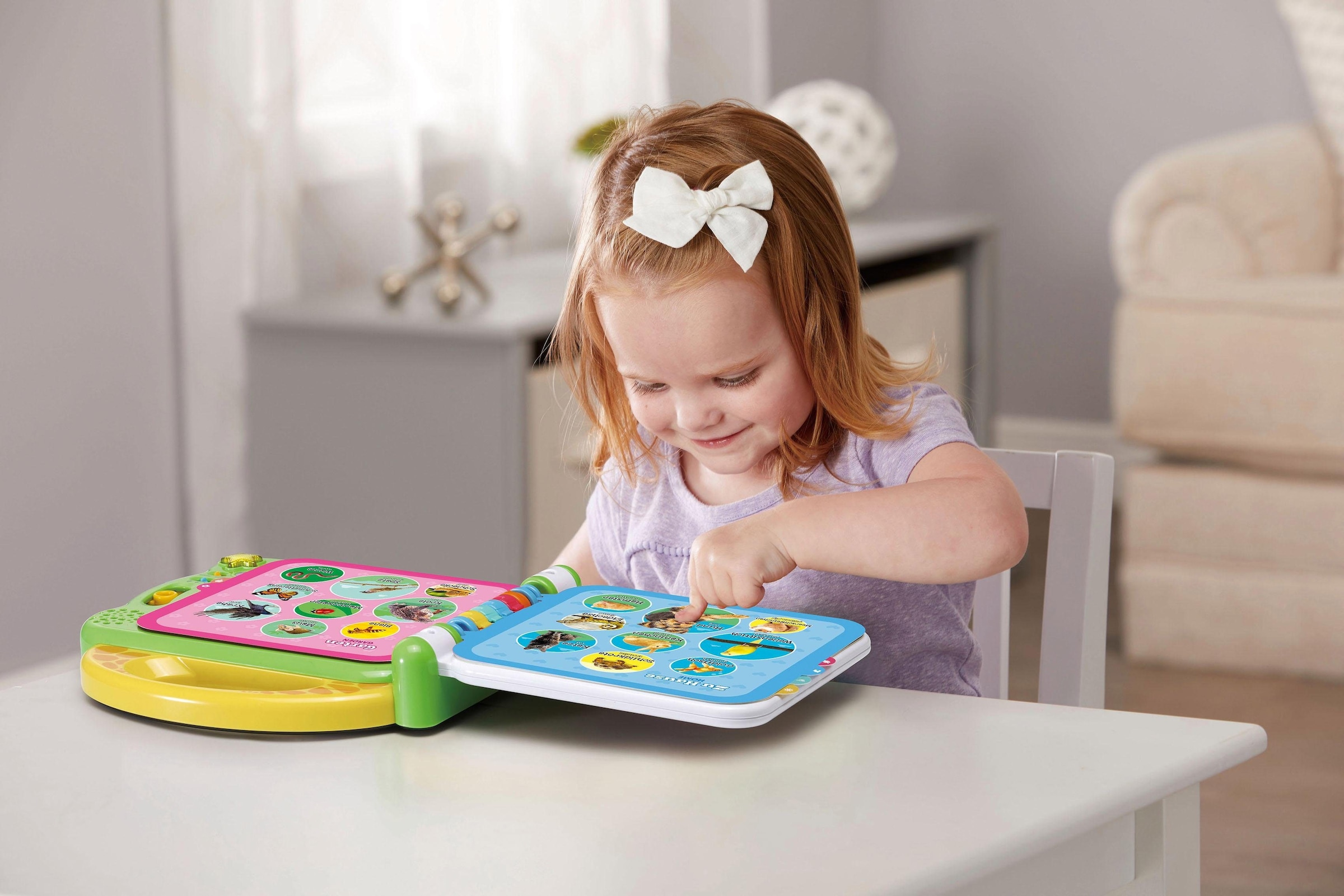 Vtech® Buch »VTechBaby, Mein 100-Wörter-Buch: Tiere, grün«, mit Licht und Sound