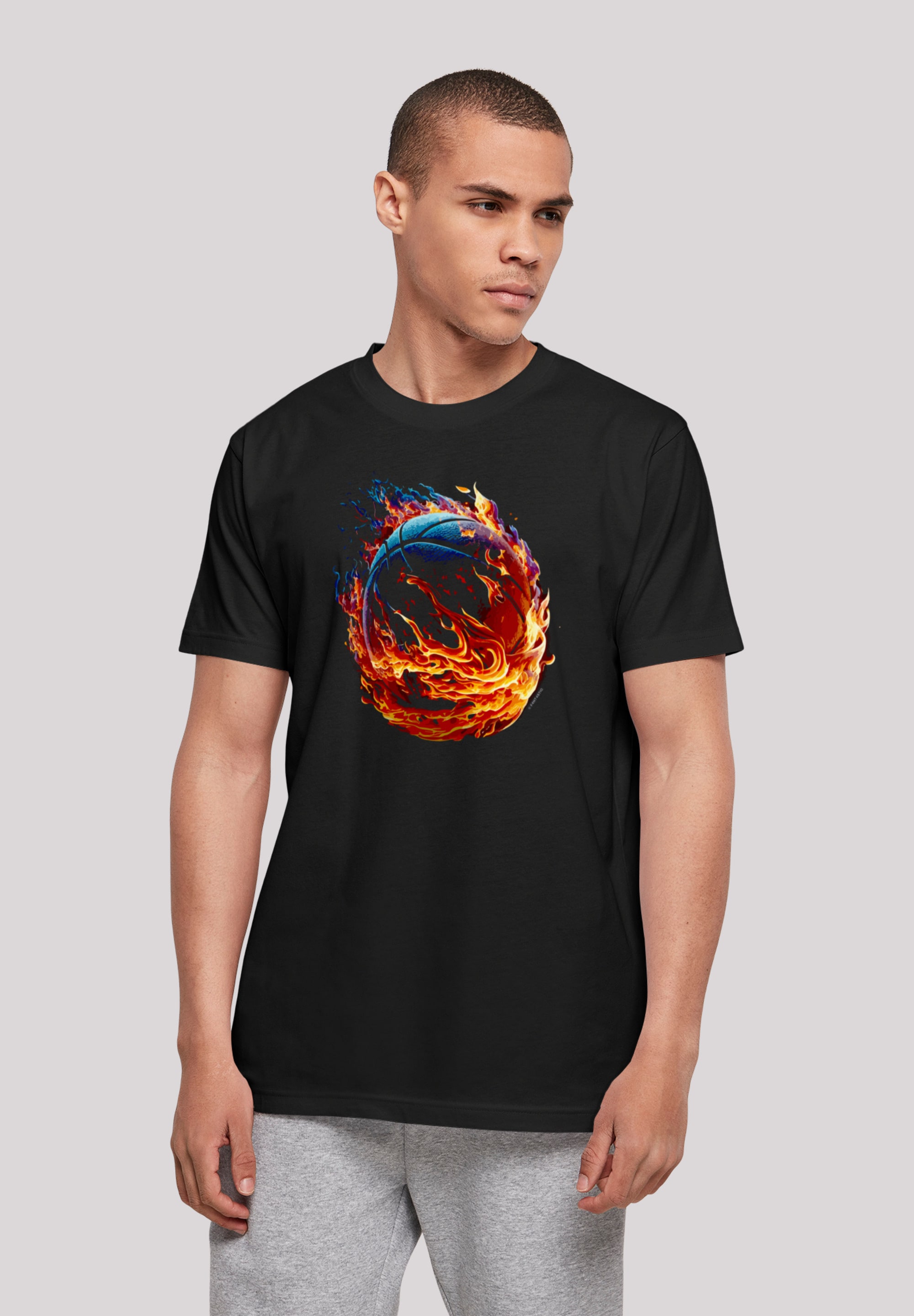 T-Shirt »Basketball On Fire Sport UNISEX«, Print