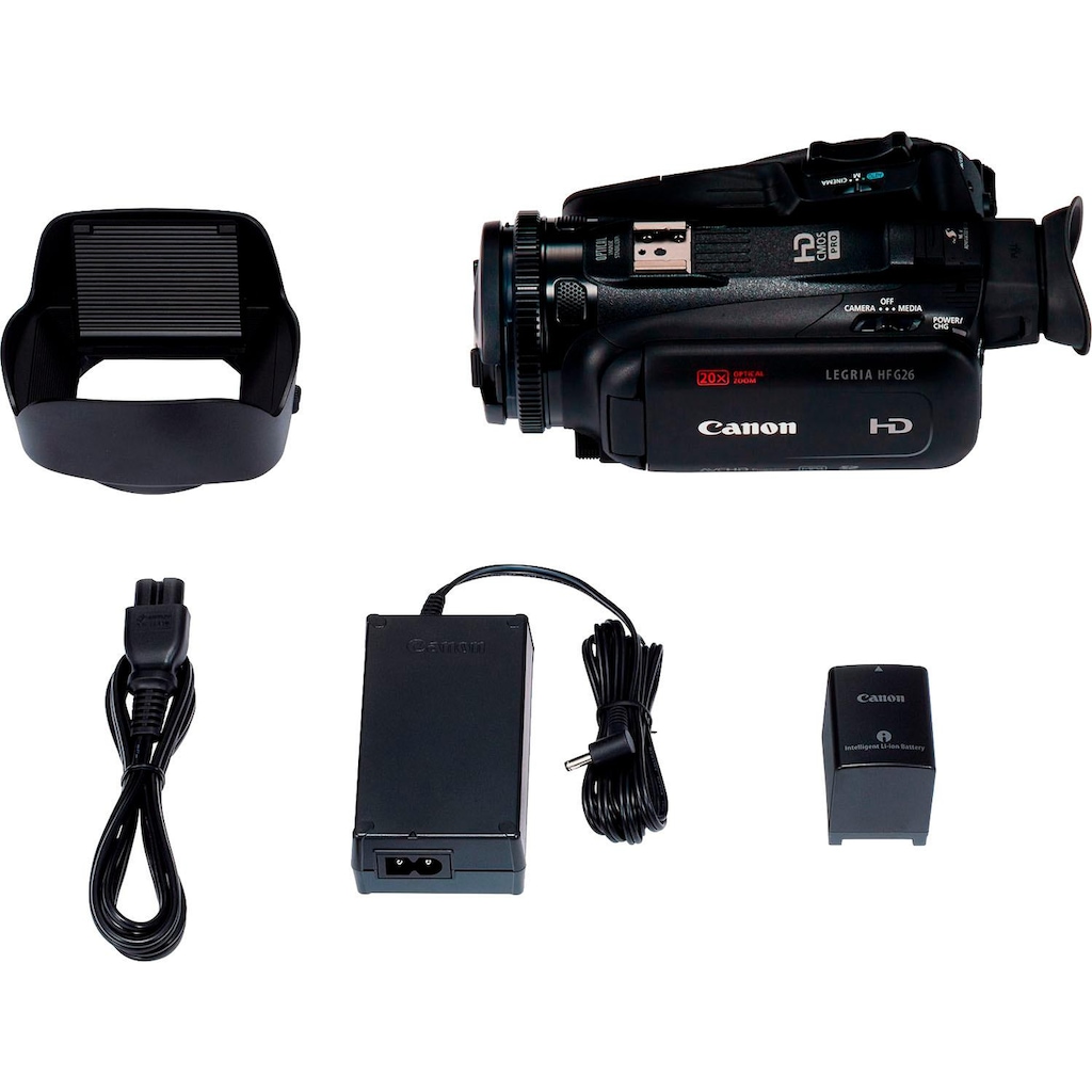 Canon Camcorder »Legria HF-G26 schwarz«, Full HD, 20 fachx opt. Zoom