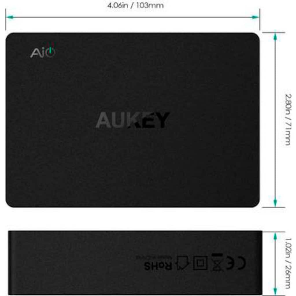 AUKEY Smartphone-Ladegerät »6 USB Port Qualcomm Quick Charge 3.0 Desktop Charger«