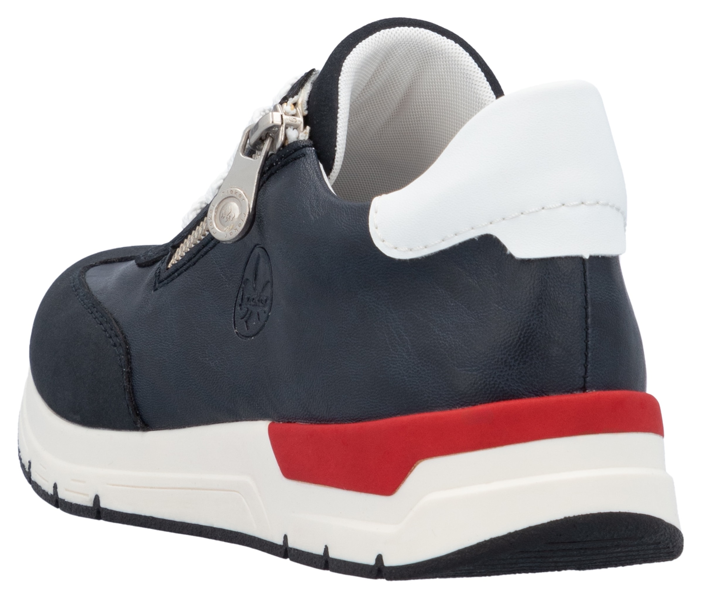 Rieker Keilsneaker, Halbschuh, Freizeitschuh, Schnürschuh mit seiltichem Reißverschluss