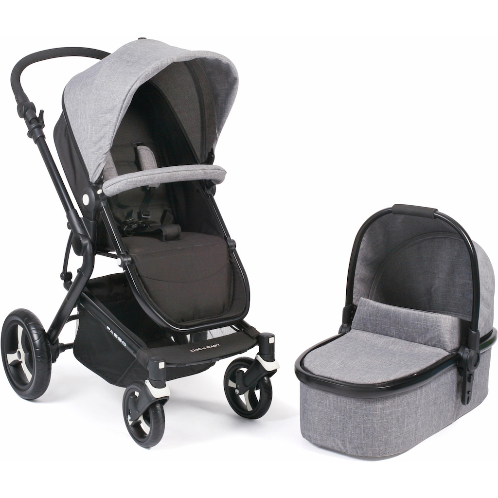 CHIC4BABY Kombi-Kinderwagen »Passo, grau«, 15 kg, ; Kinderwagen